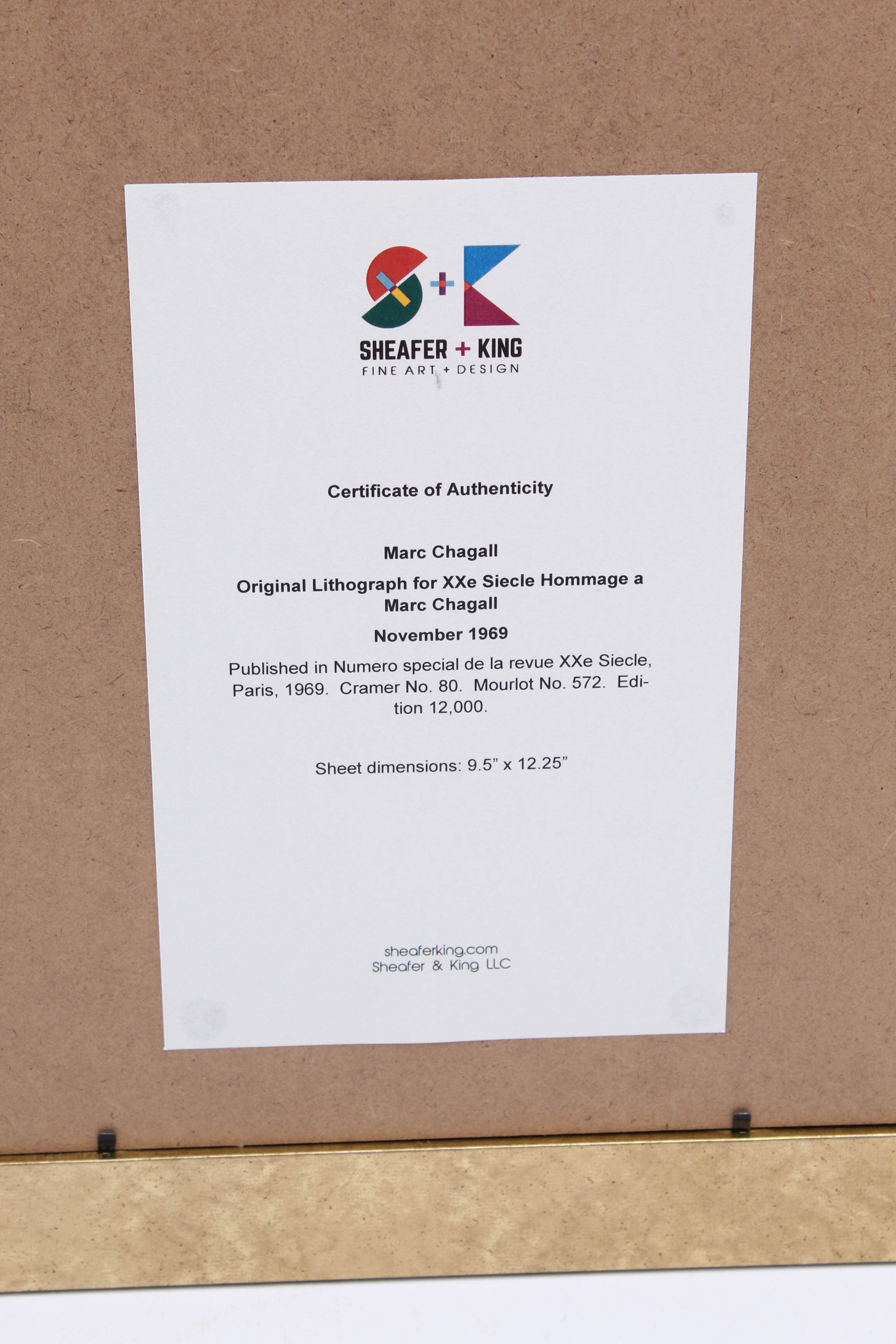 Marc Chagall 1969 "Antilopa Passengers" Lithograph for "XXe Siecle"