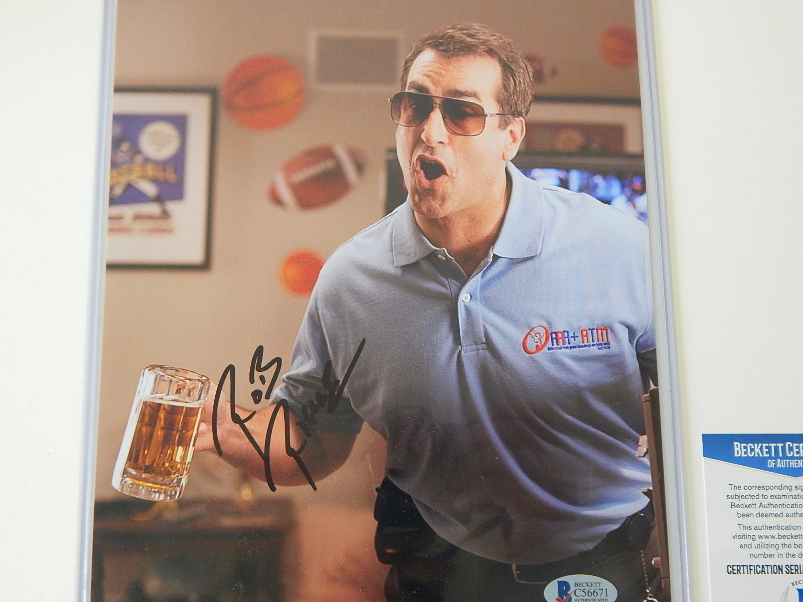 Rob Riggle Actor Signed Photograph Beckett Authenticated with COA