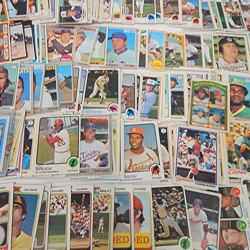 1970s Topps Baseball Card Collection with Stars Br. Robinson, Munson, Carew