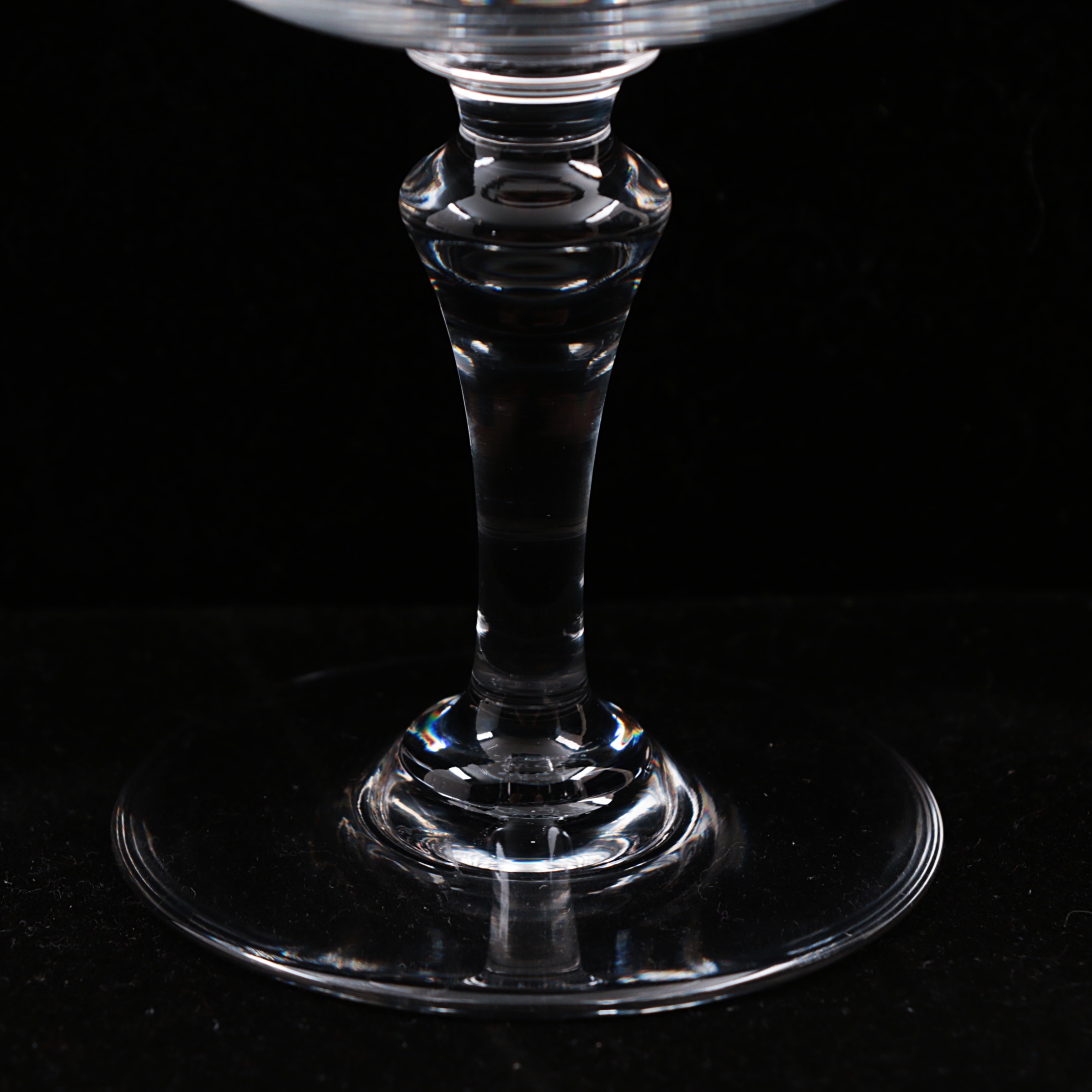 Baccarat  Crystal Champagne Coupes, "Normandie" Pattern