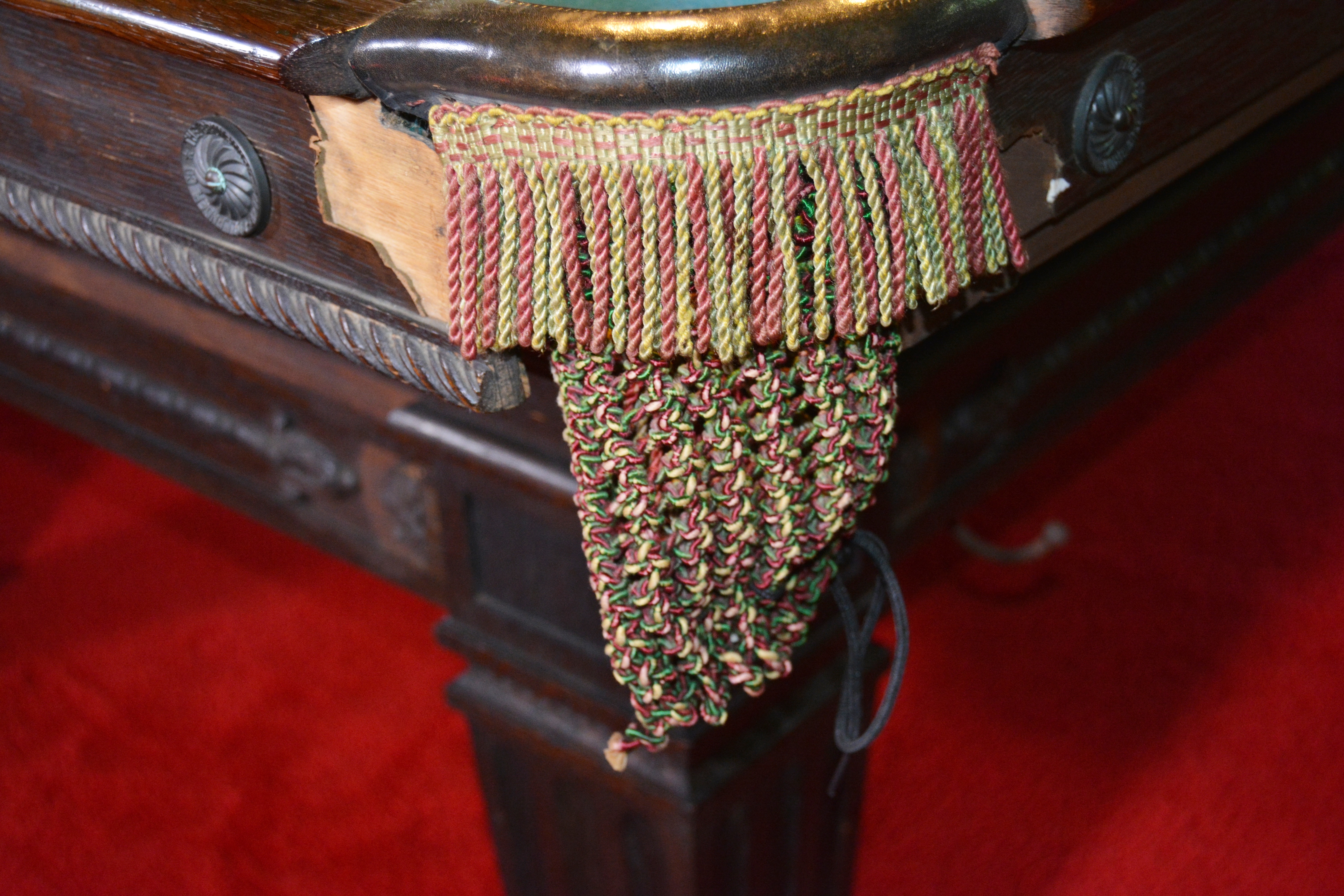 Vintage Brunswick Billiards Table with Accessories