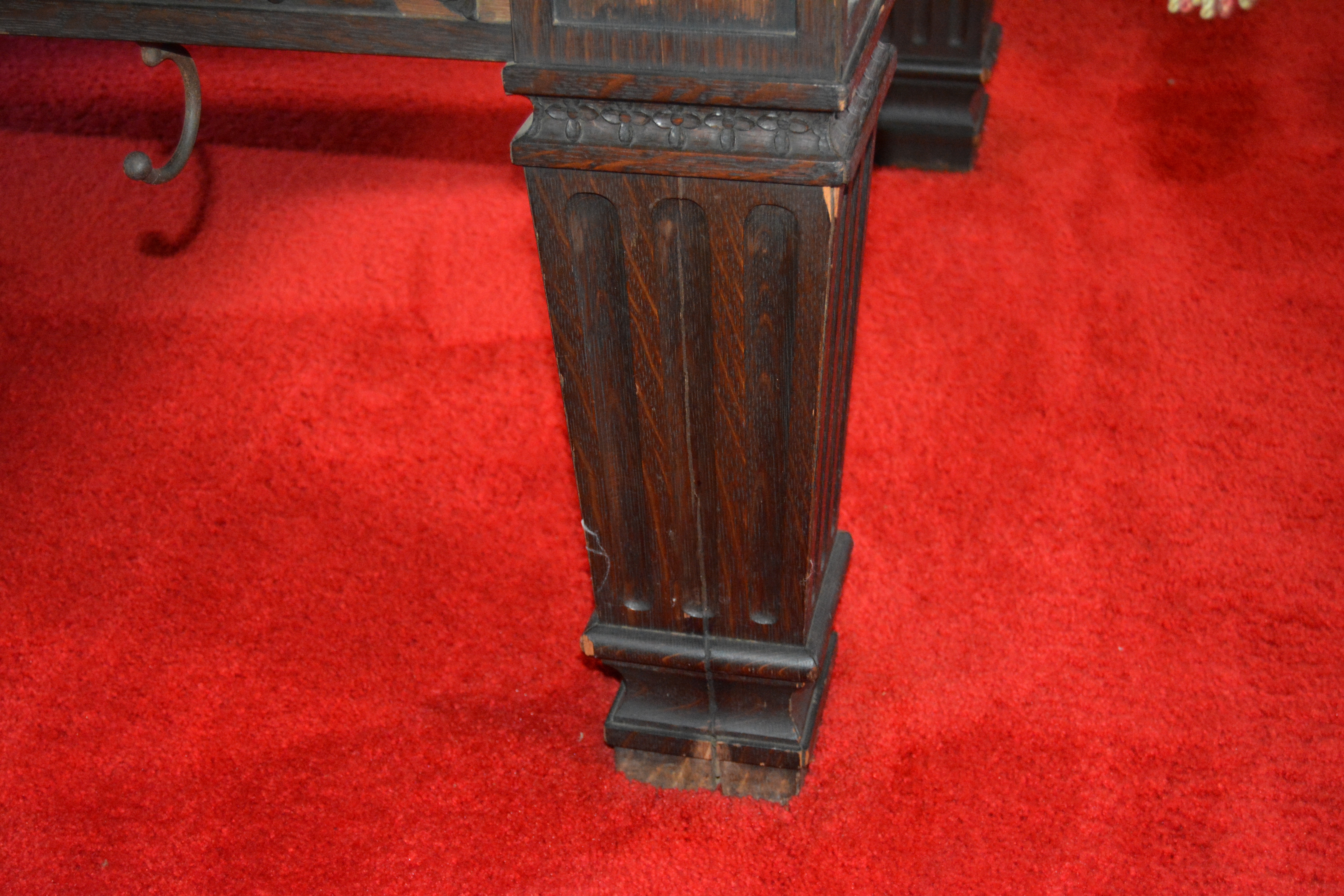 Vintage Brunswick Billiards Table with Accessories
