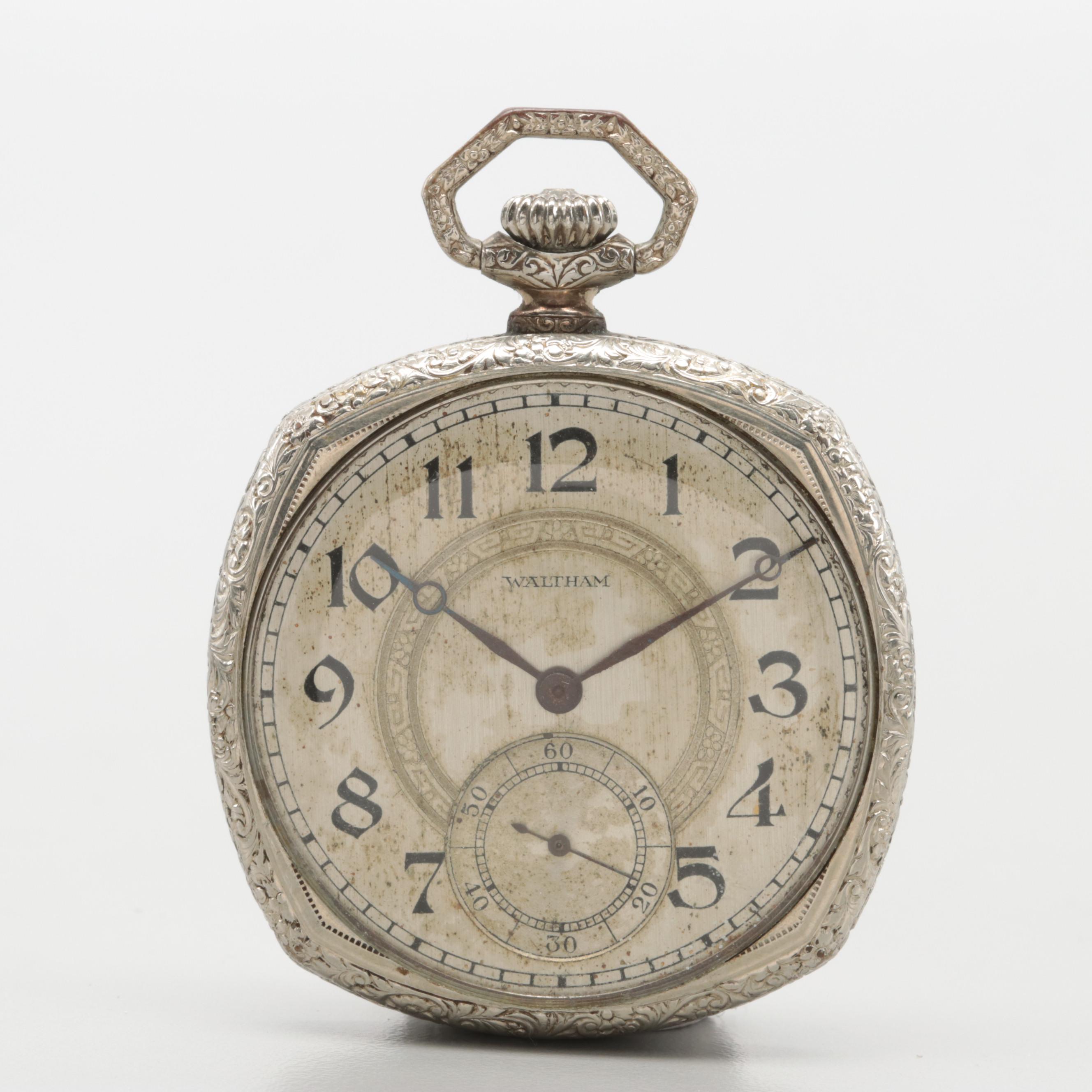 Circa 1926 Waltham 10K Rolled Gold Plate Pocket Watch