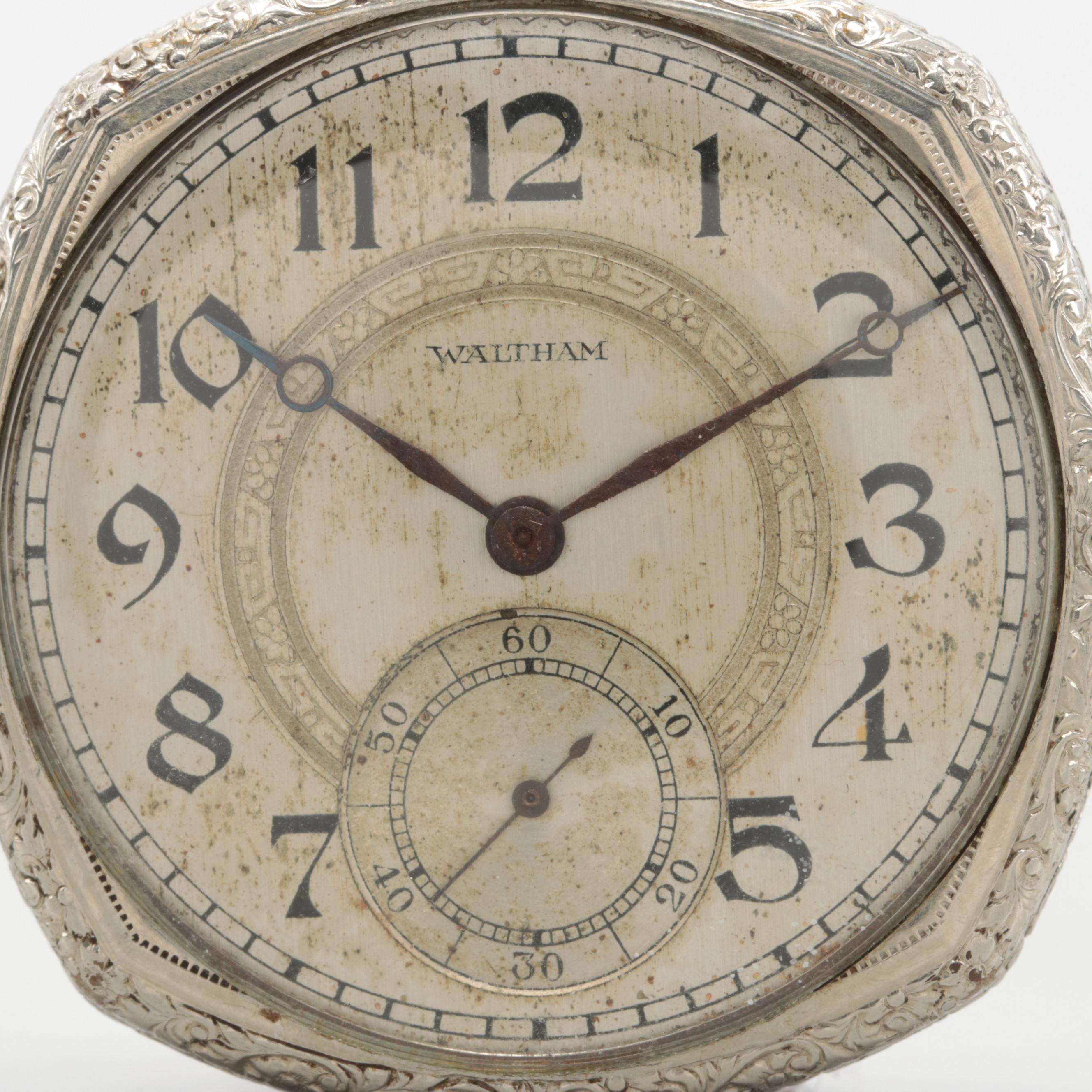 Circa 1926 Waltham 10K Rolled Gold Plate Pocket Watch