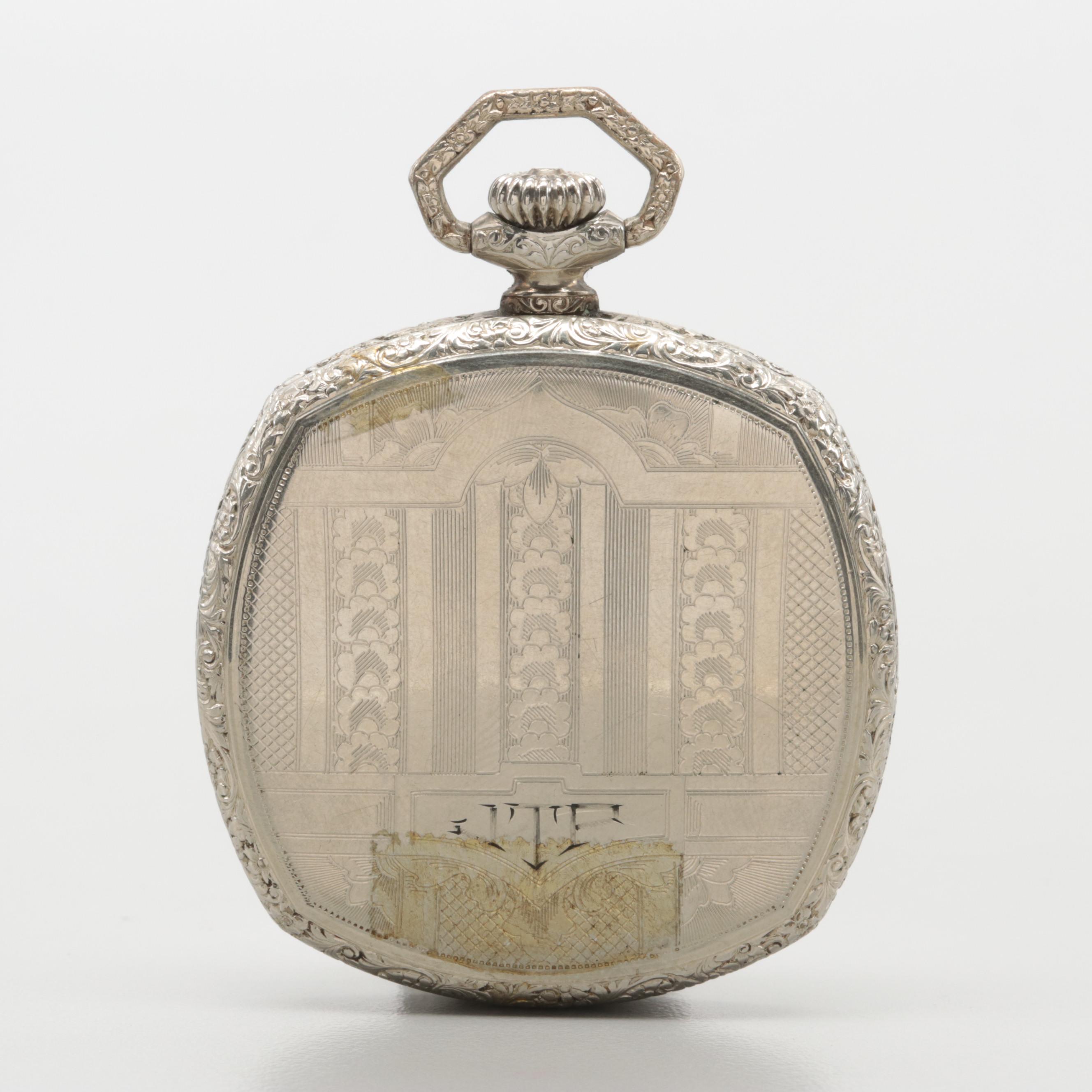 Circa 1926 Waltham 10K Rolled Gold Plate Pocket Watch