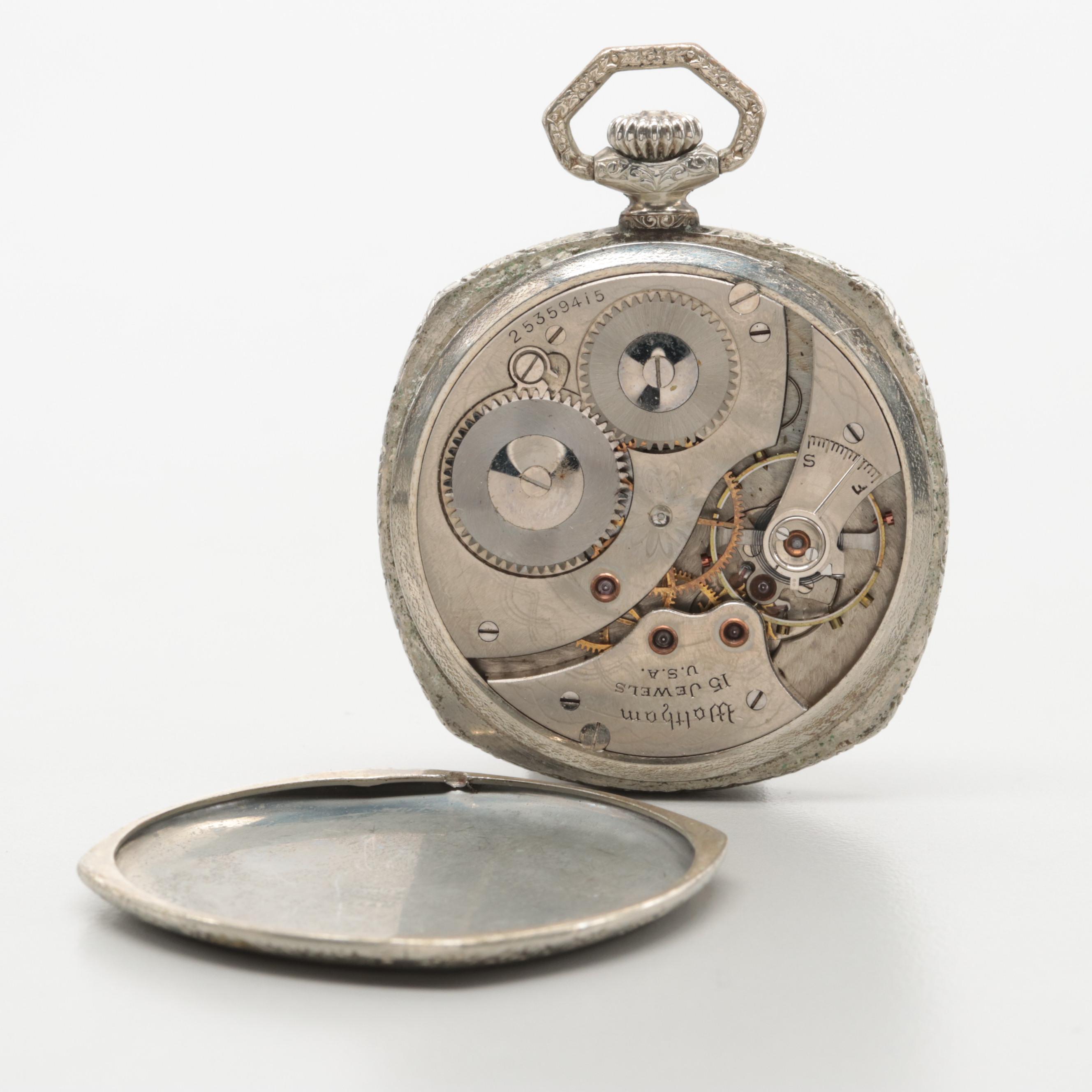 Circa 1926 Waltham 10K Rolled Gold Plate Pocket Watch