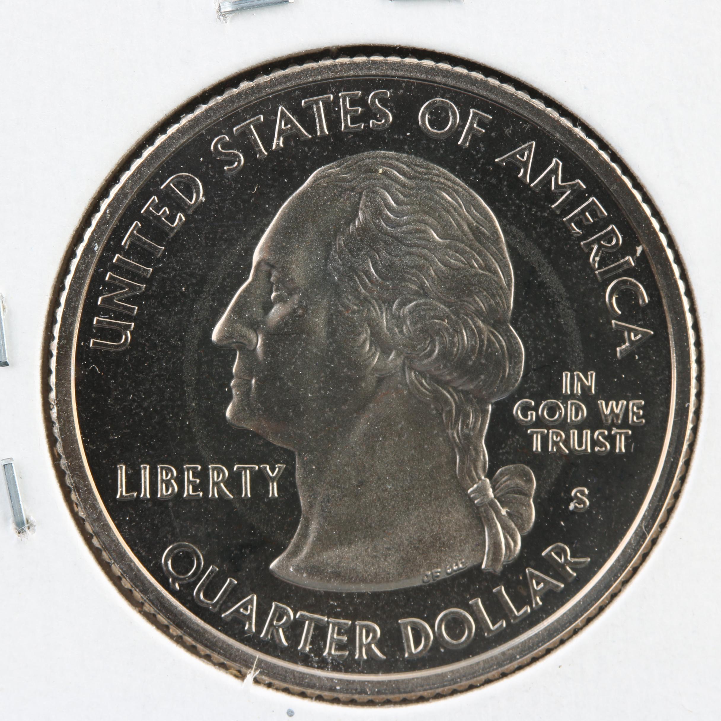 Group of 101 Washington Proof Quarters, 1965 to 2004