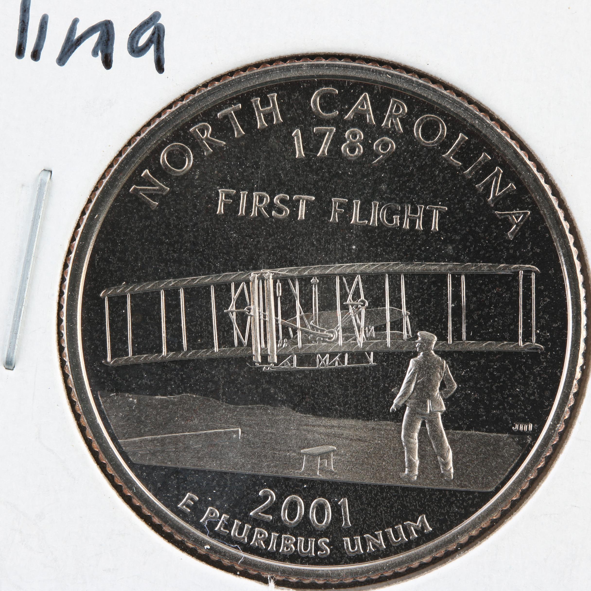 Group of 101 Washington Proof Quarters, 1965 to 2004