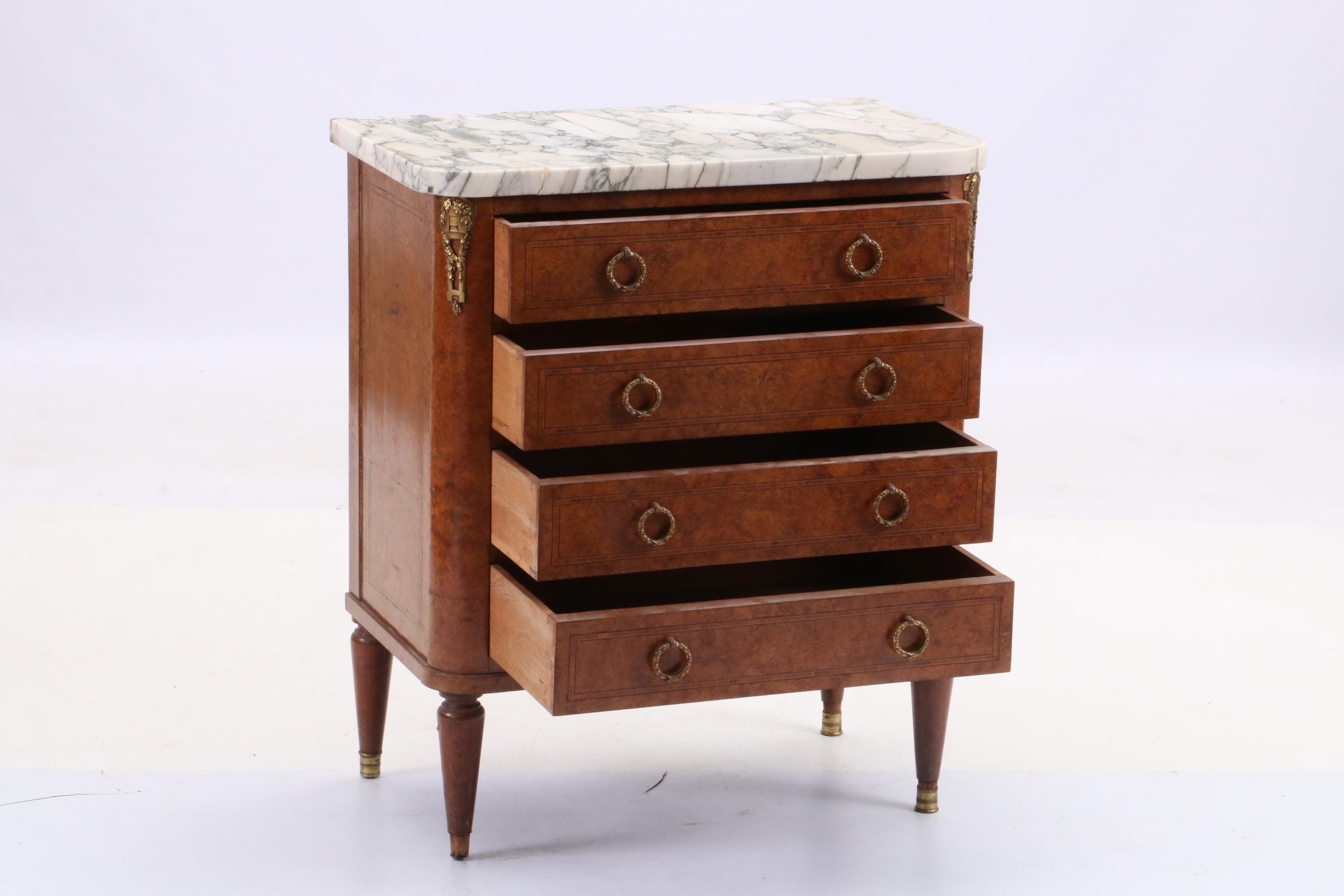 Marble Top Chest of Drawers