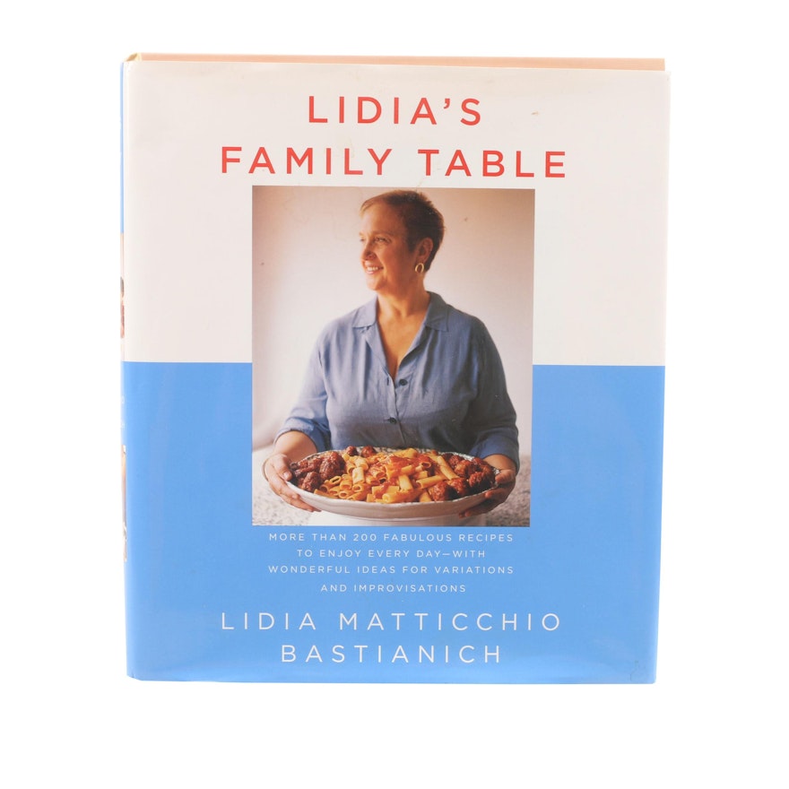 Signed First Edition "Lidia's Family Table" by Lidia Matticchio Bastianich