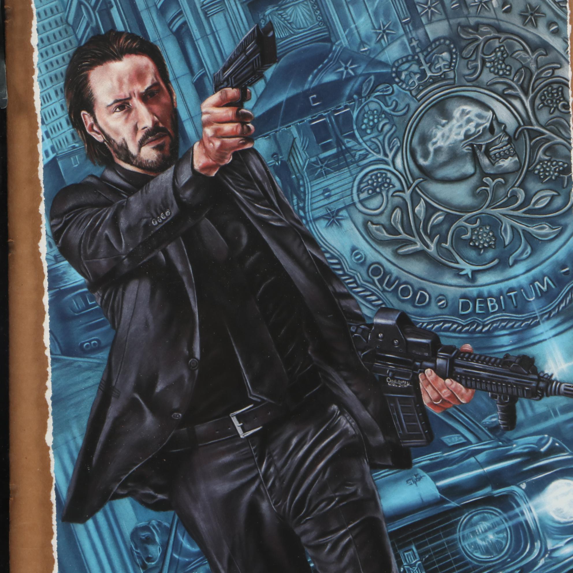 Victor Garduno Artist's Proof Giclee Print of John Wick