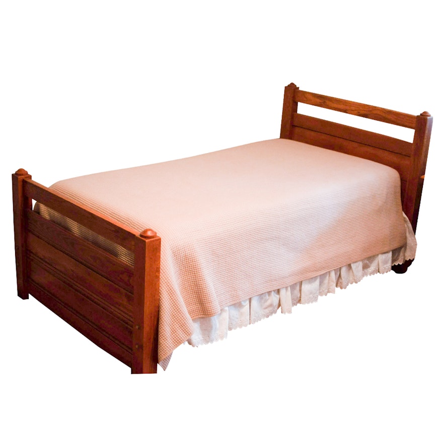 Oak Twin Size Bed Frame