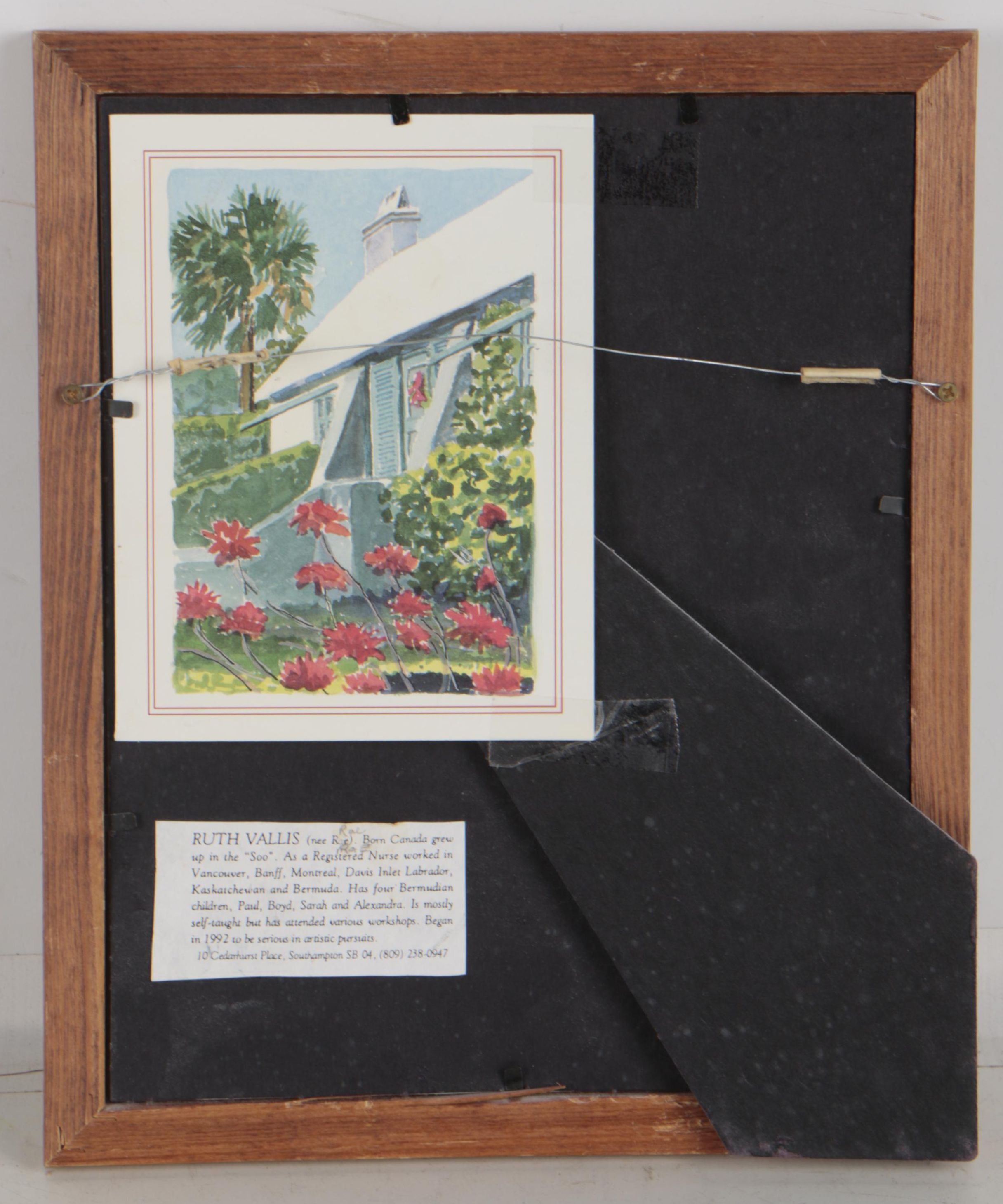 Ruth Vallis Watercolor Painting "Bermuda"