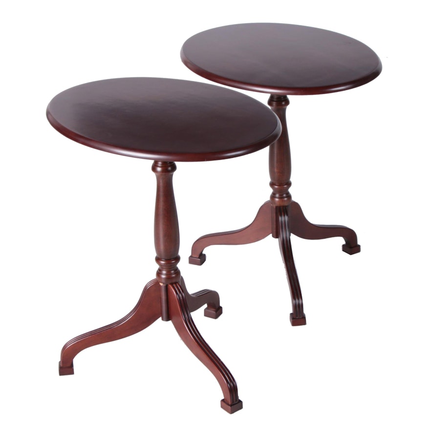 Federal Style Tilt Top Occasional Tables by The Bombay Company, 21st Century