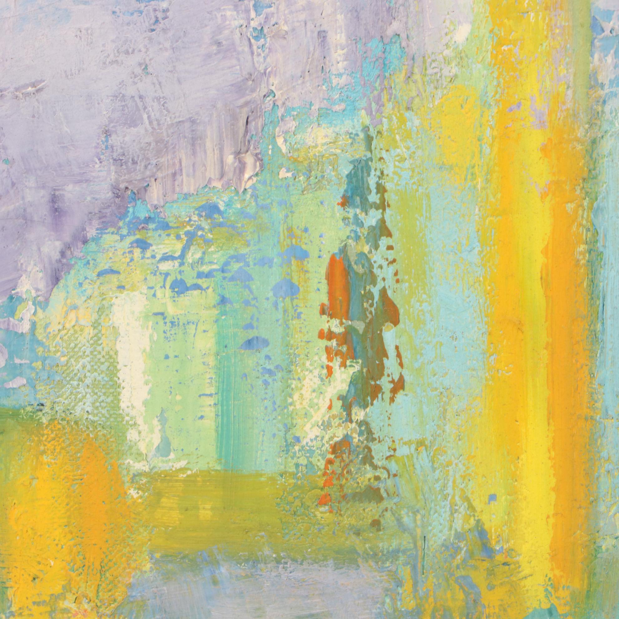 Margaret Schwartz Vintage Cityscape Oil Painting