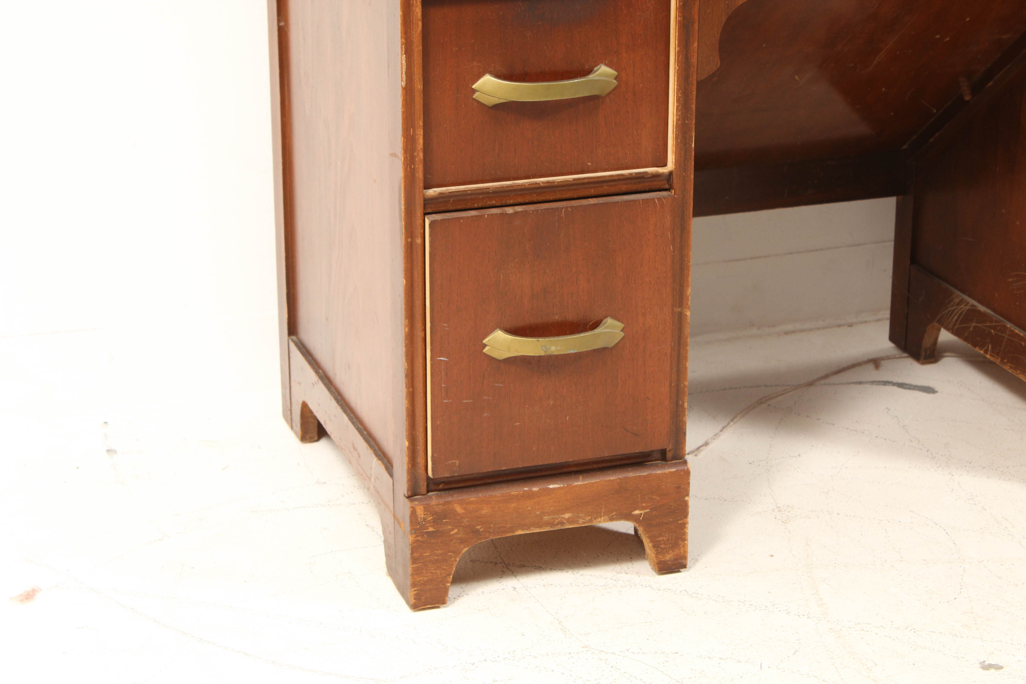 Walnut Veneer Typewriter Desk