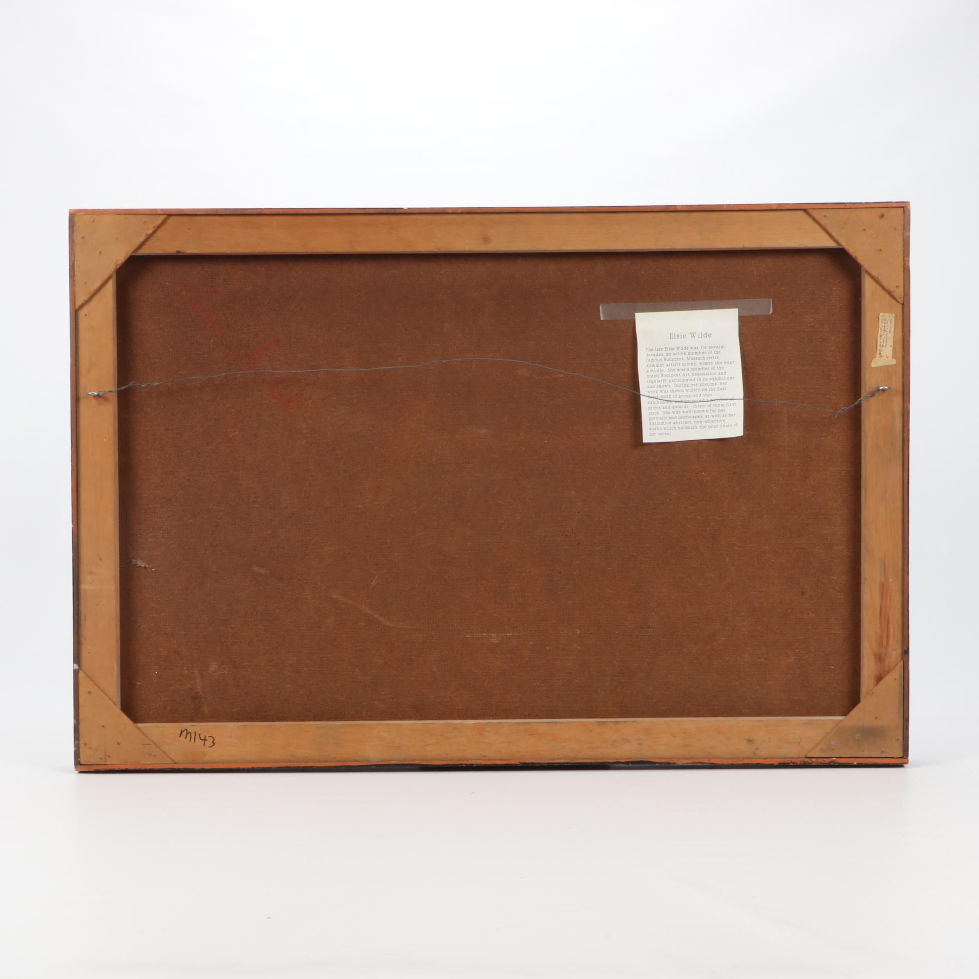 Elsie Wilde Vintage Oil Painting