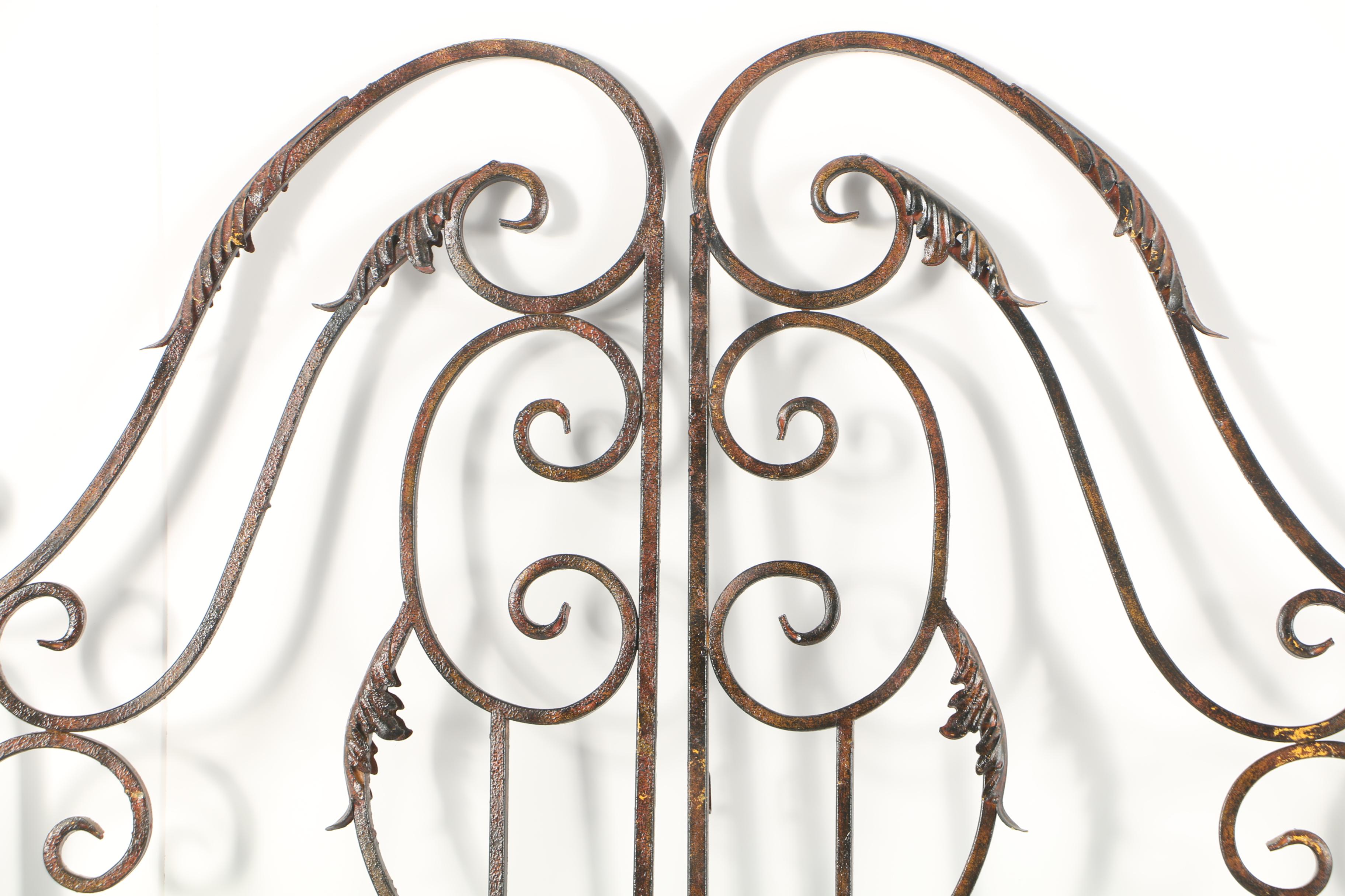 Decorative Scrolled Metalwork Gate Wall Hangings