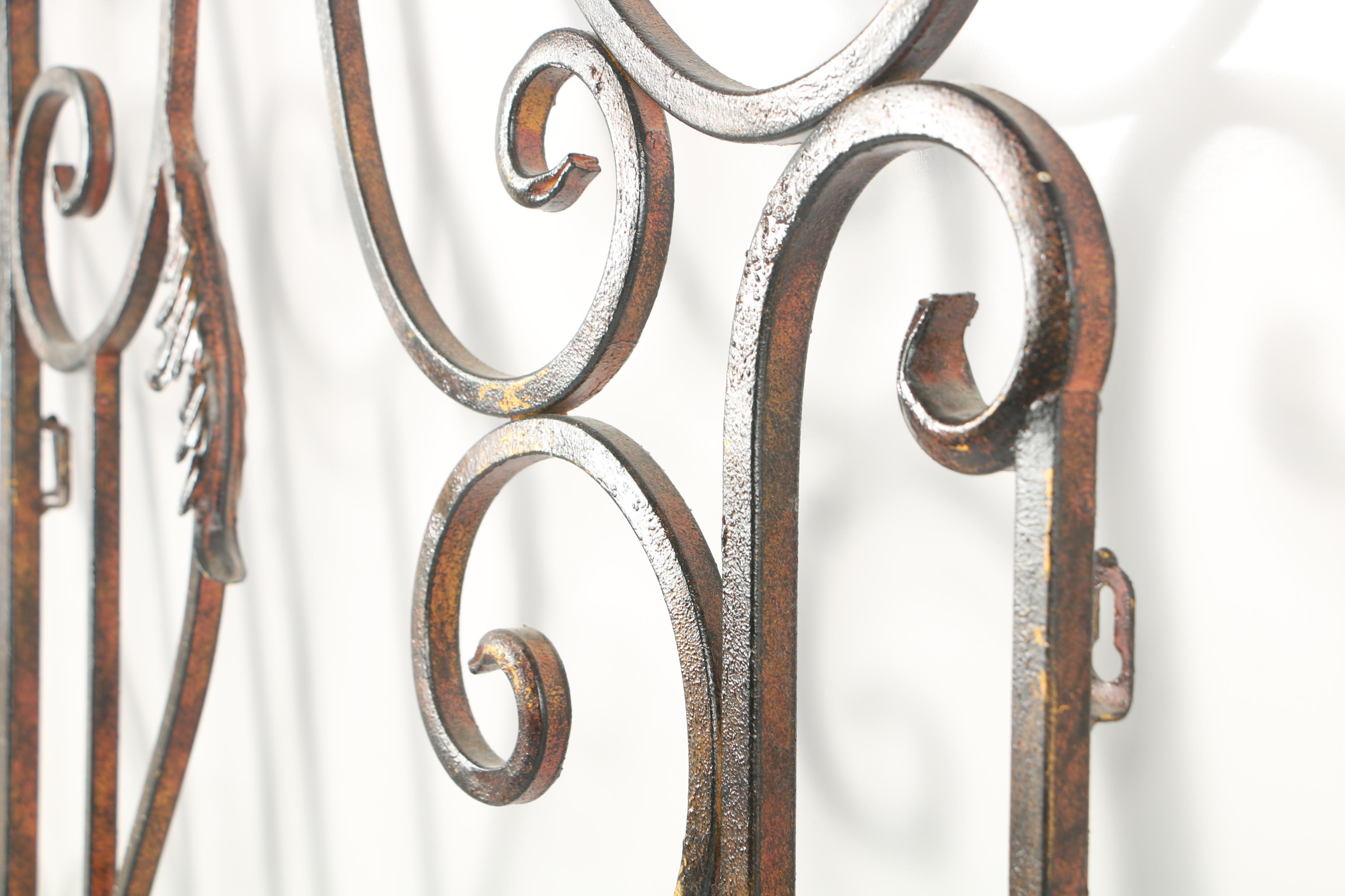 Decorative Scrolled Metalwork Gate Wall Hangings