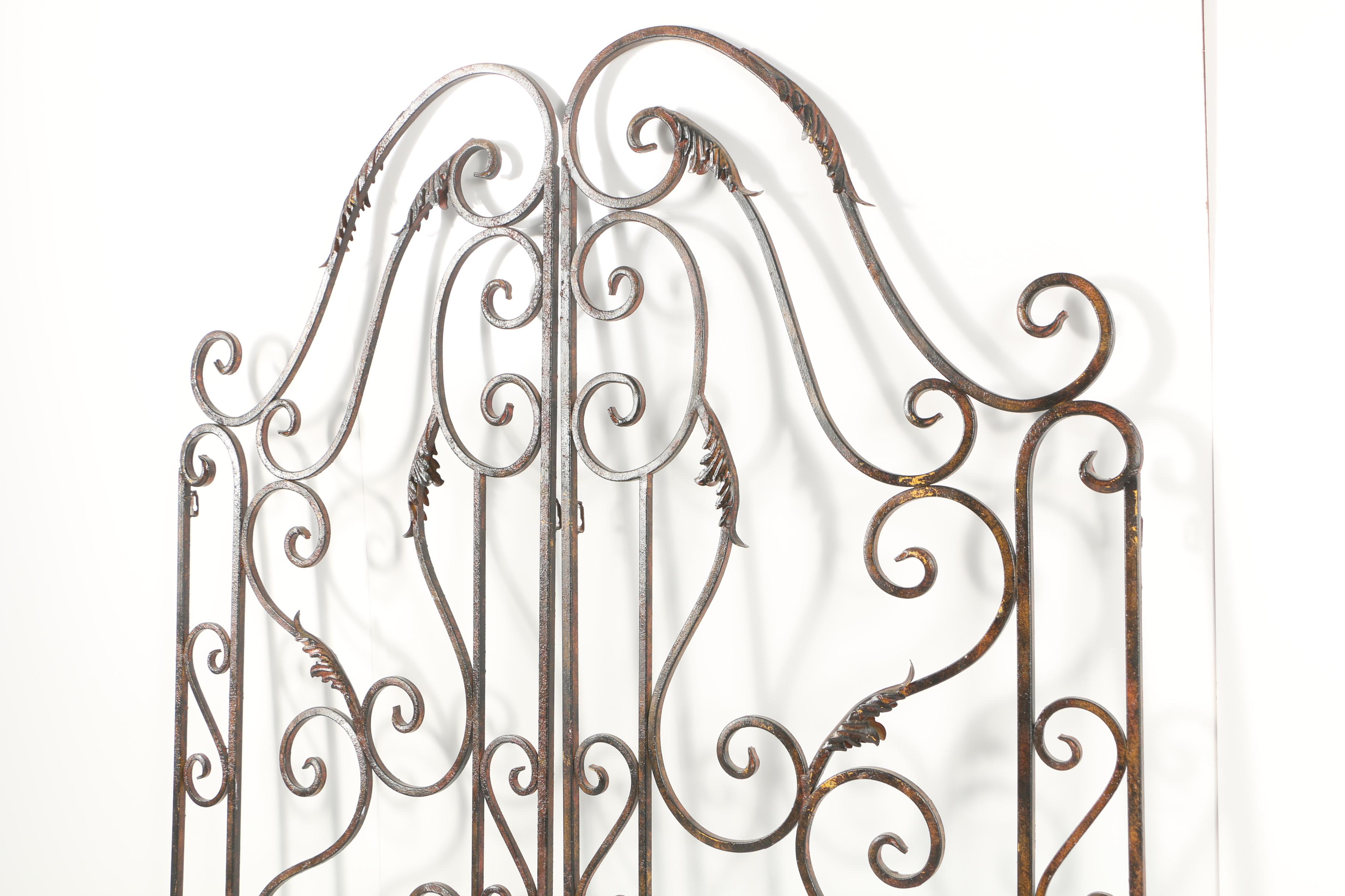 Decorative Scrolled Metalwork Gate Wall Hangings
