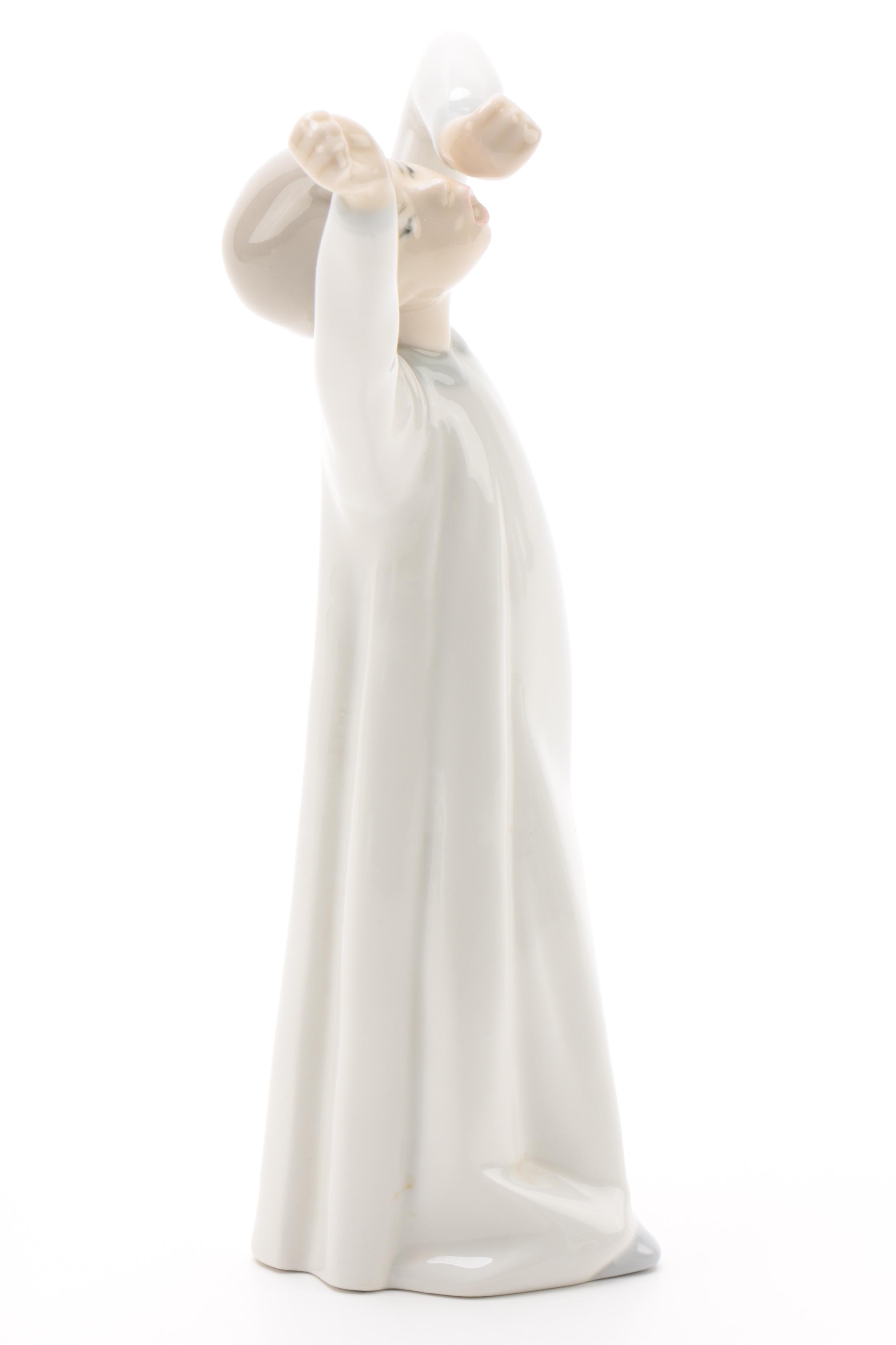 Lladró "Boy Yawning" Porcelain Figurine, Mid-1970s