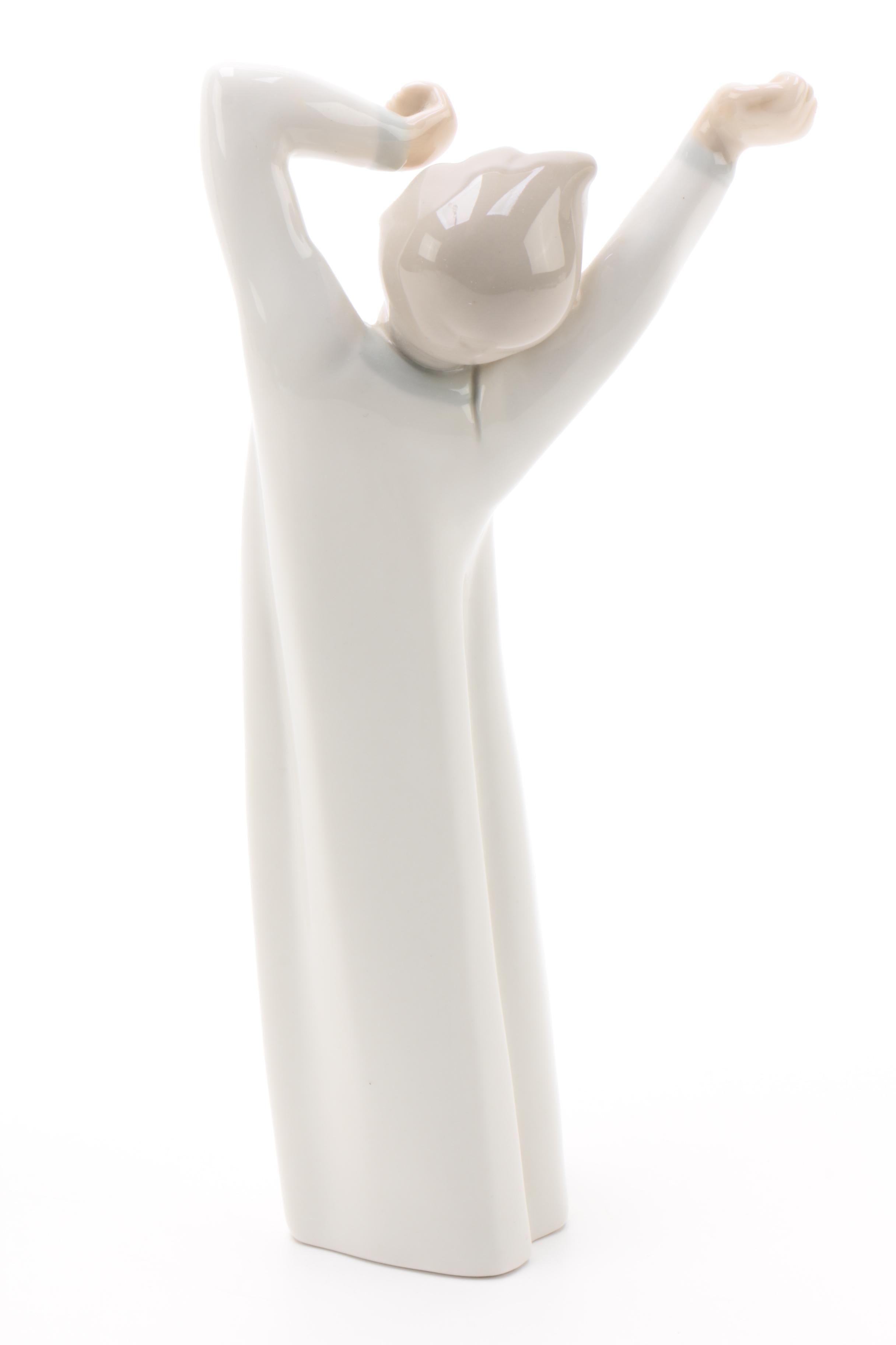 Lladró "Boy Yawning" Porcelain Figurine, Mid-1970s