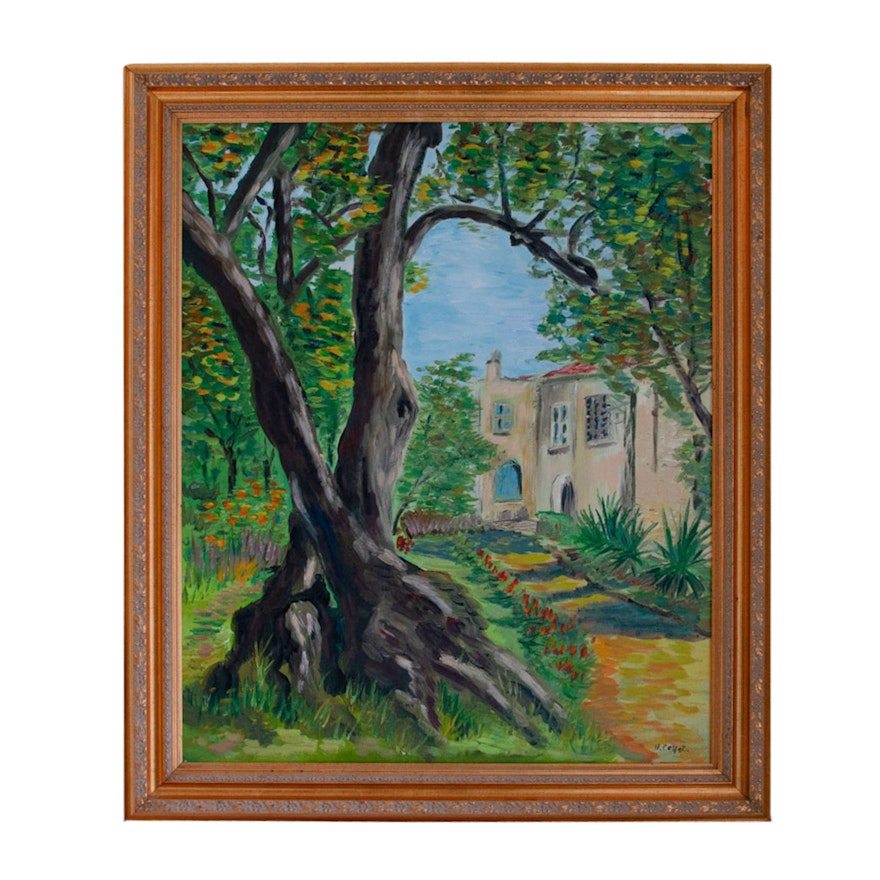 Hubert Collet Oil Painting "La Maison de Renoir"