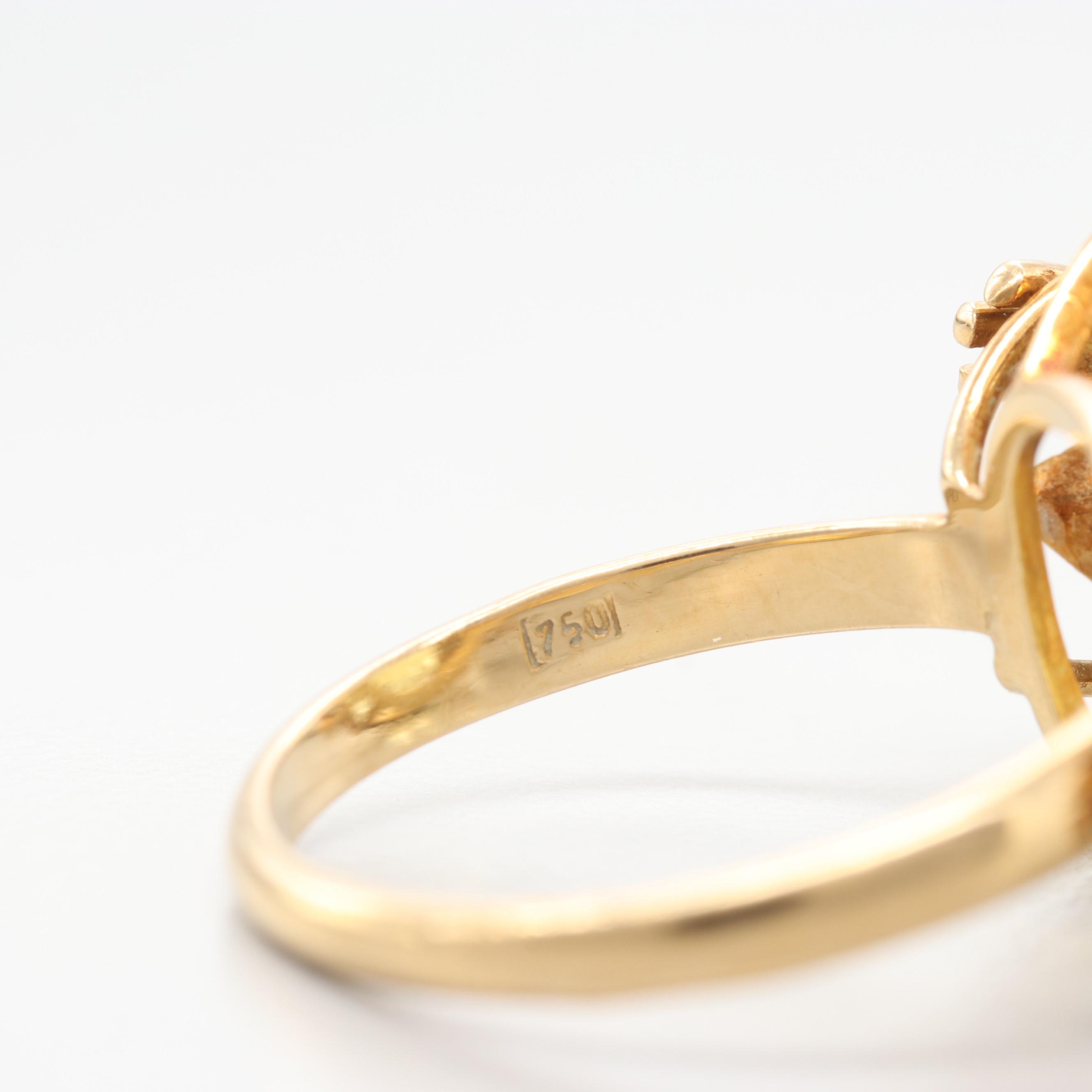 18K Yellow Gold 14.38 CT Heliodor and Diamond Ring