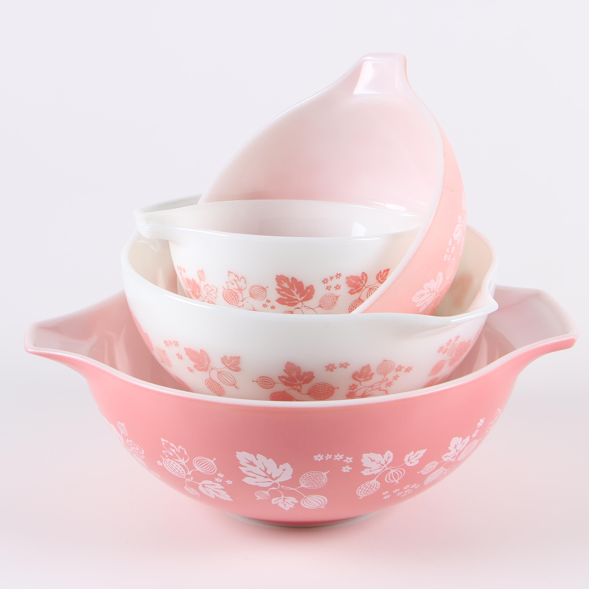 Vintage Pyrex "Gooseberry" Cinderella Bowls c. 1957-66