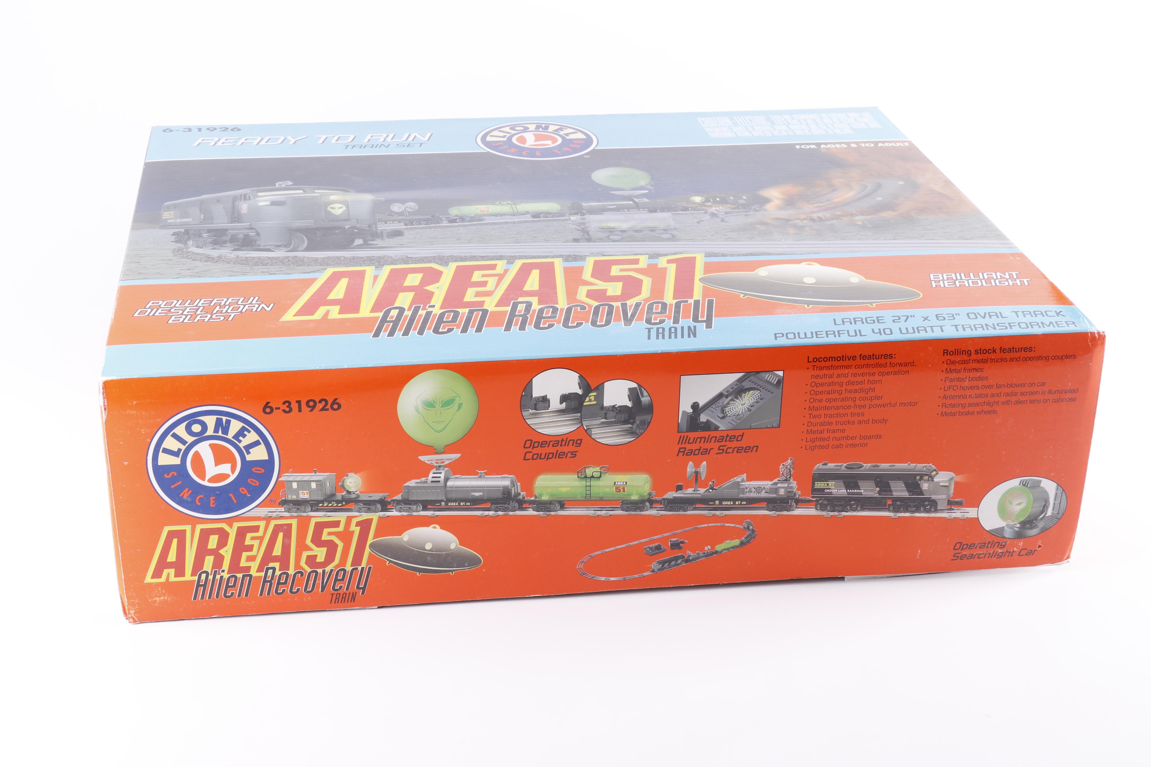 Lionel Area 51 Alien Recovery Train Set