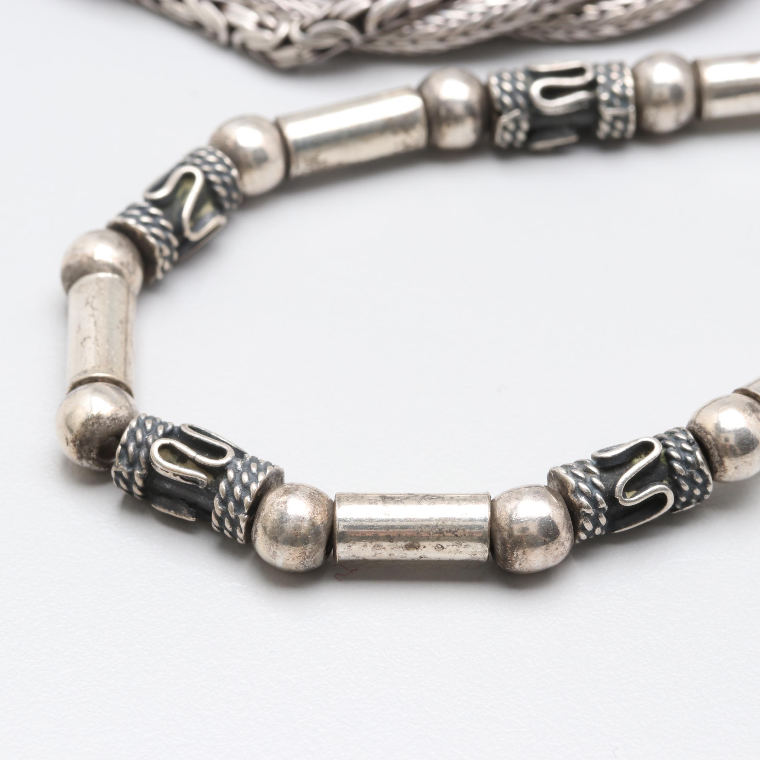 Sterling Silver Bracelet and Necklace