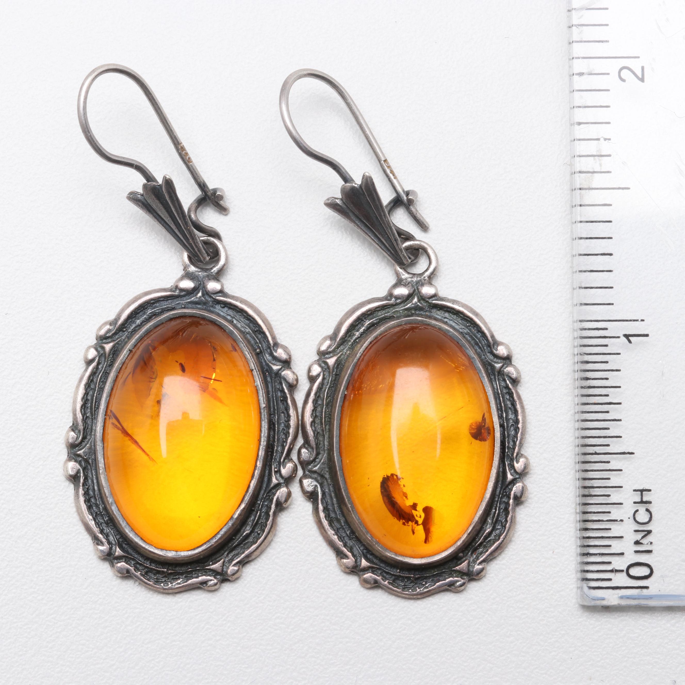 Sterling Silver Abalone, Amber and Mother of Pearl Jewelry Assortment