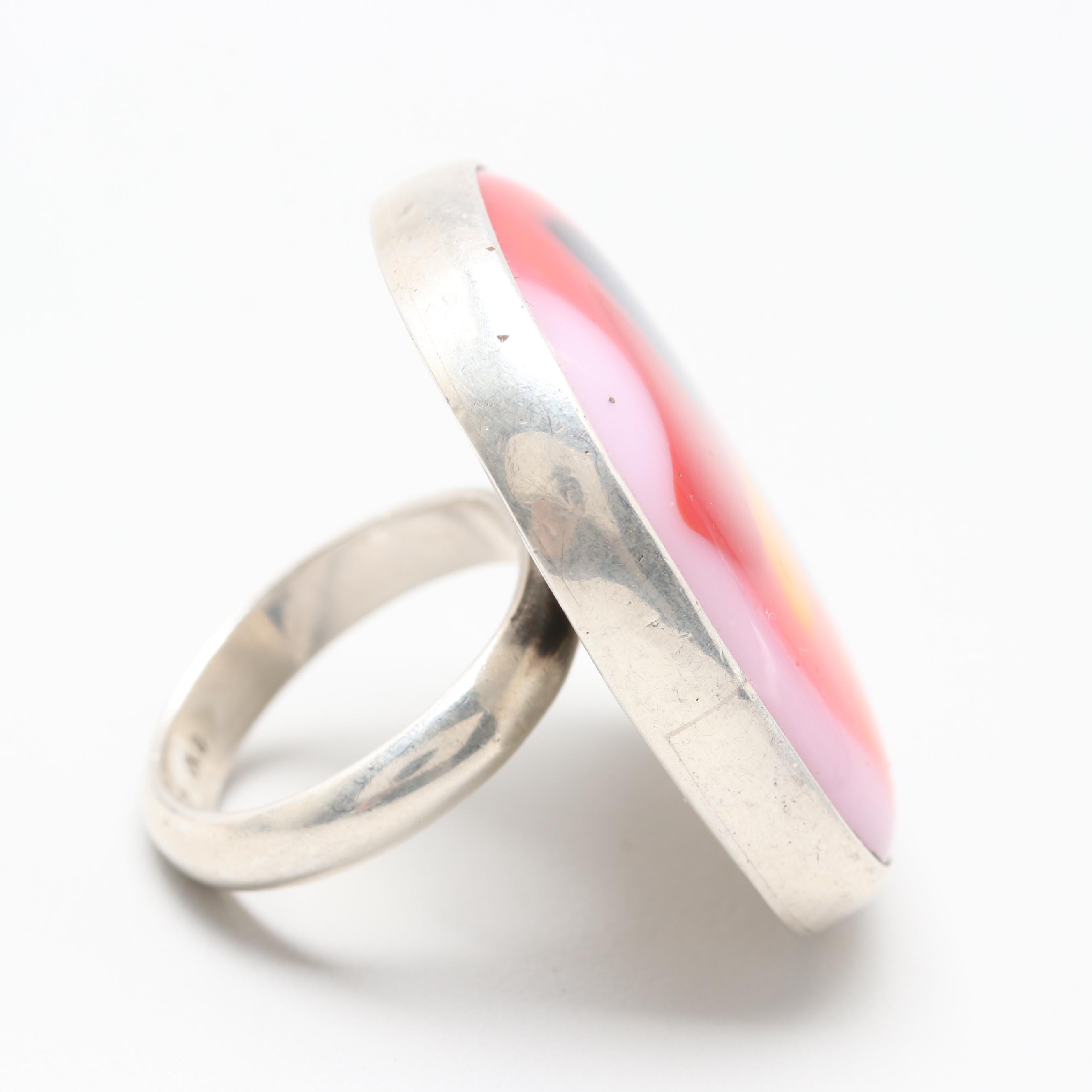 Sterling Silver Abalone, Amber and Mother of Pearl Jewelry Assortment