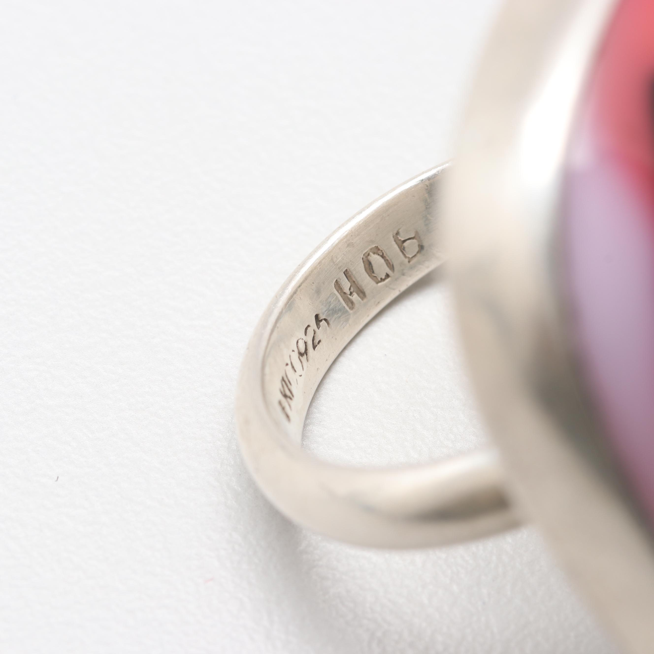 Sterling Silver Abalone, Amber and Mother of Pearl Jewelry Assortment