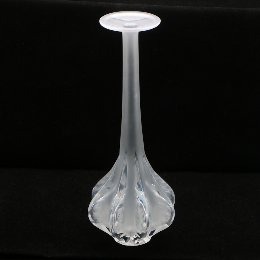 Lalique Marie Claude Frosted Crystal Vase