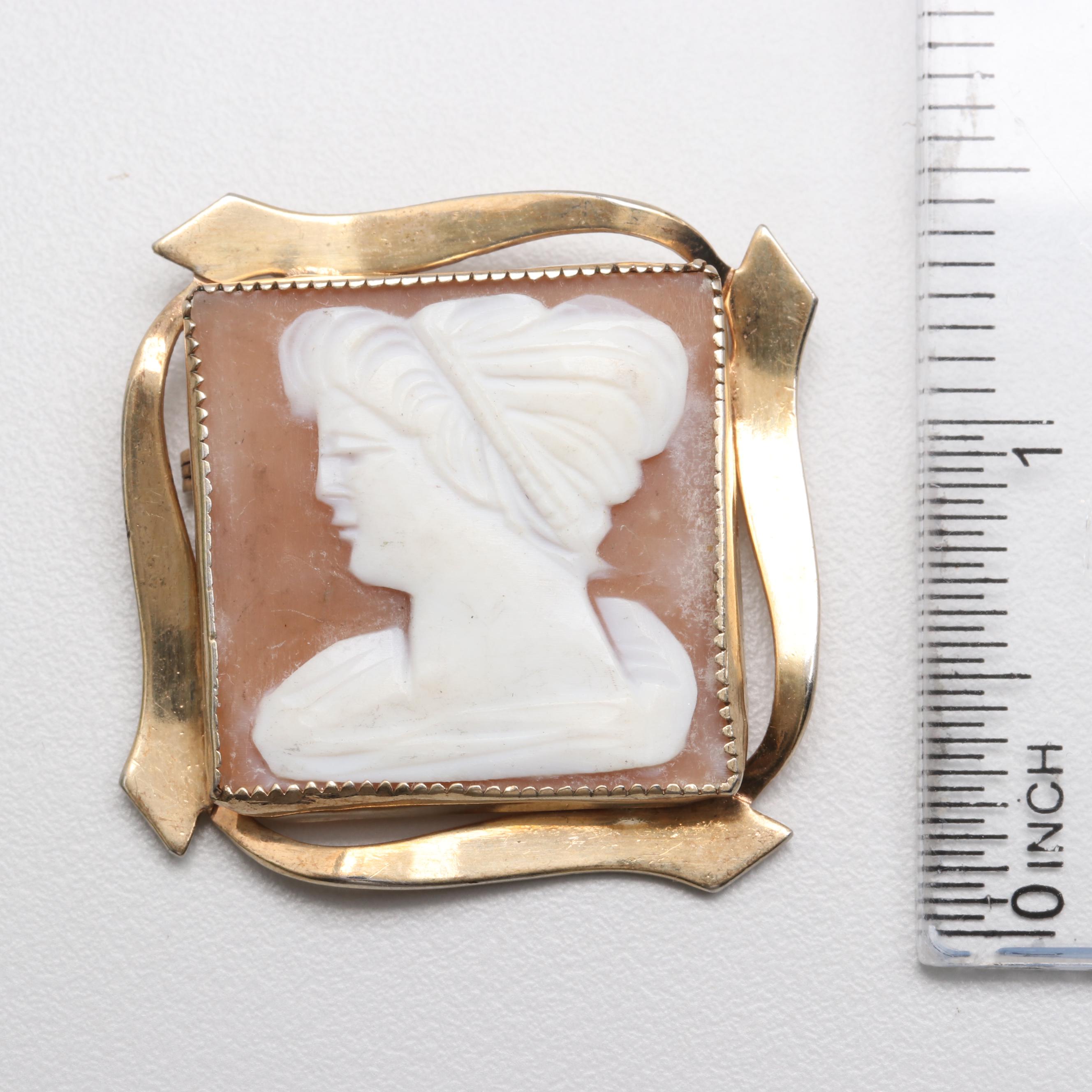 Costume Tiger's Eye, Howlite and ShellNecklace and Brooch Selection