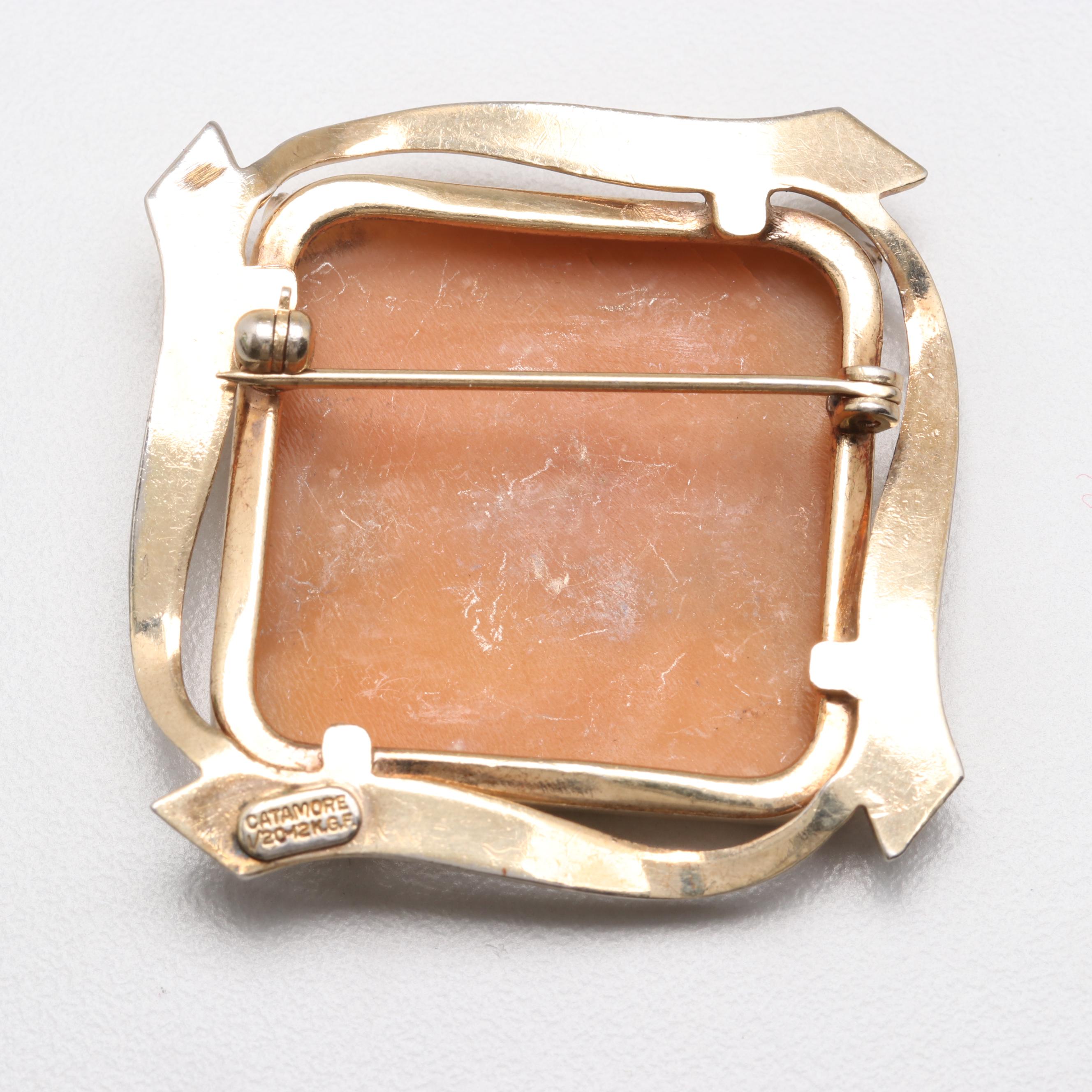 Costume Tiger's Eye, Howlite and ShellNecklace and Brooch Selection