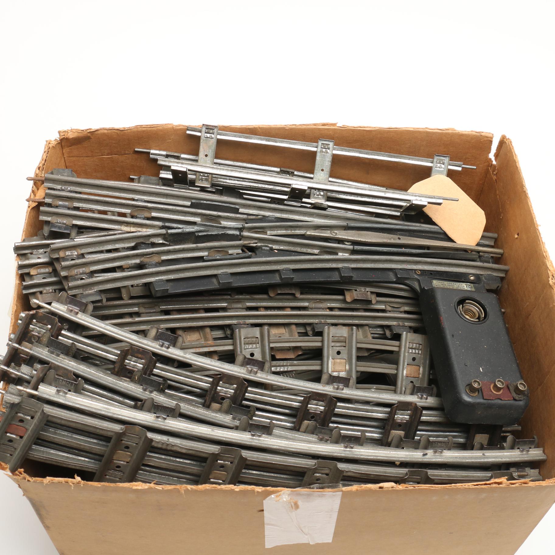 Large Assortment Lionel O Gauge Tubular Track