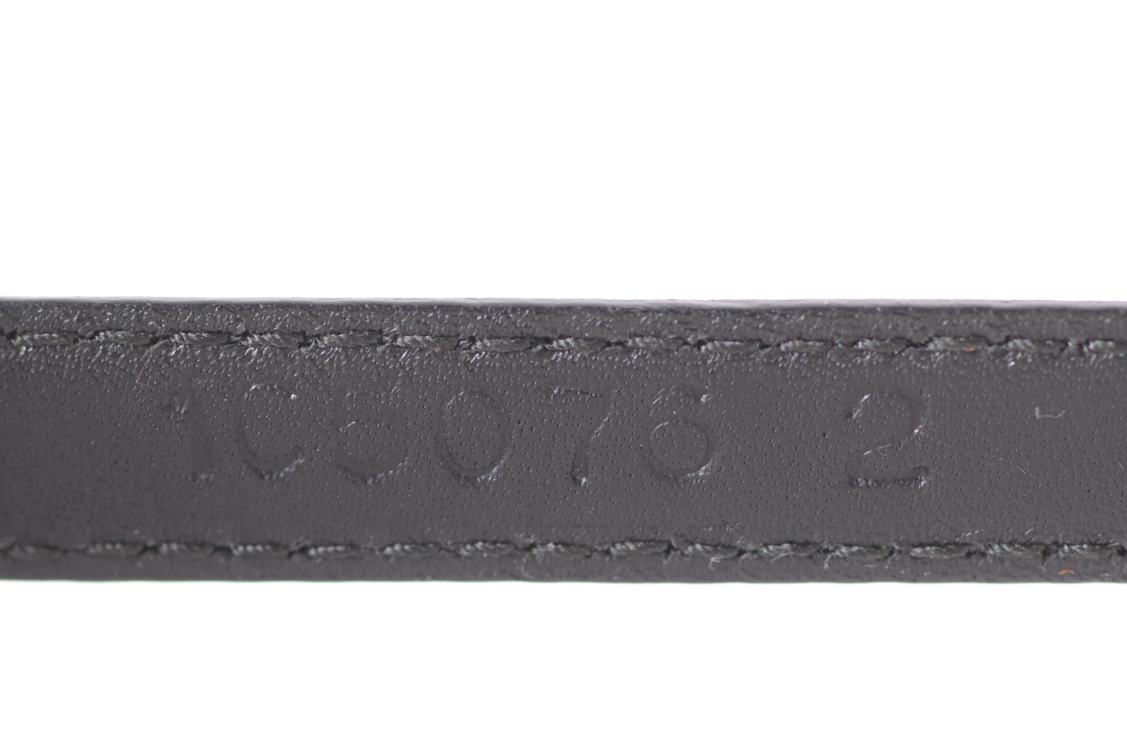 Prada Black Saffiano Leather Belt