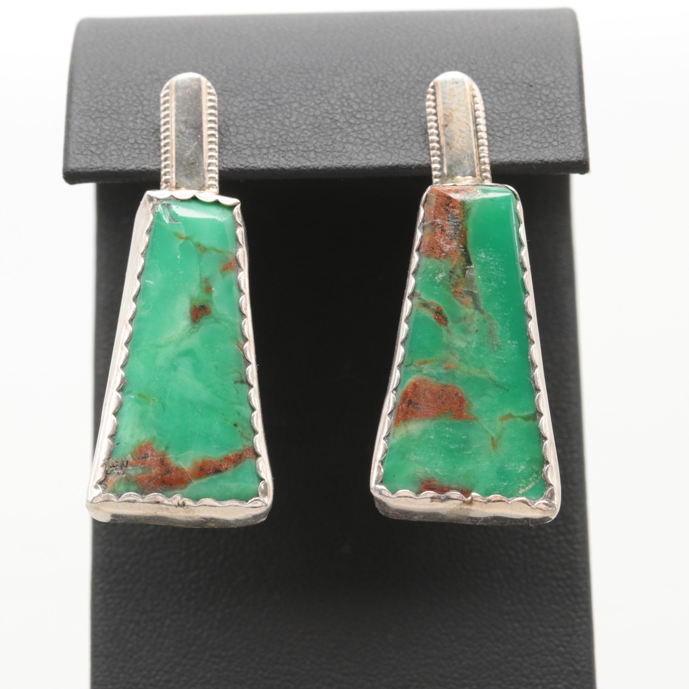 Southwest Sterling Silver Turquoise Earrings