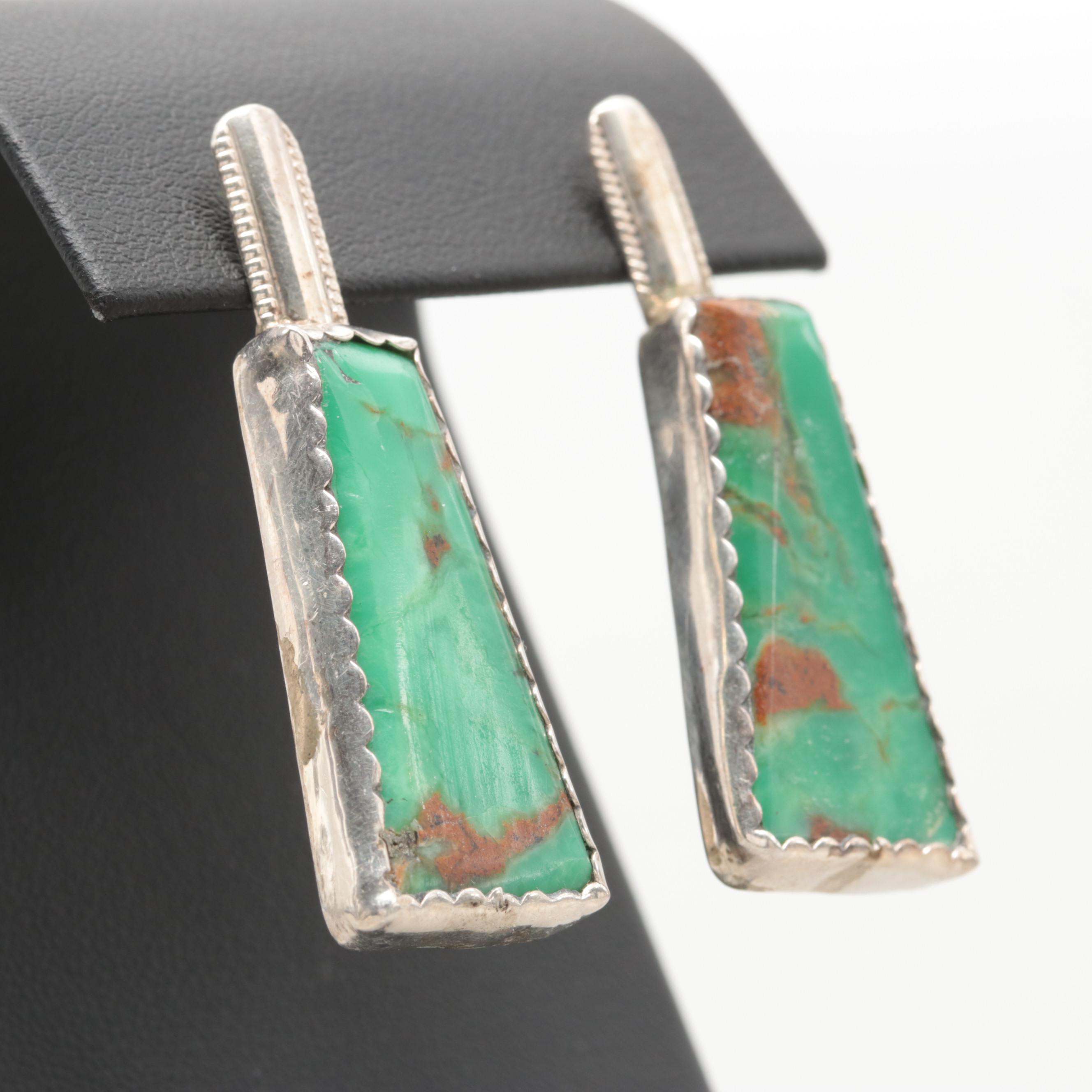 Southwest Sterling Silver Turquoise Earrings