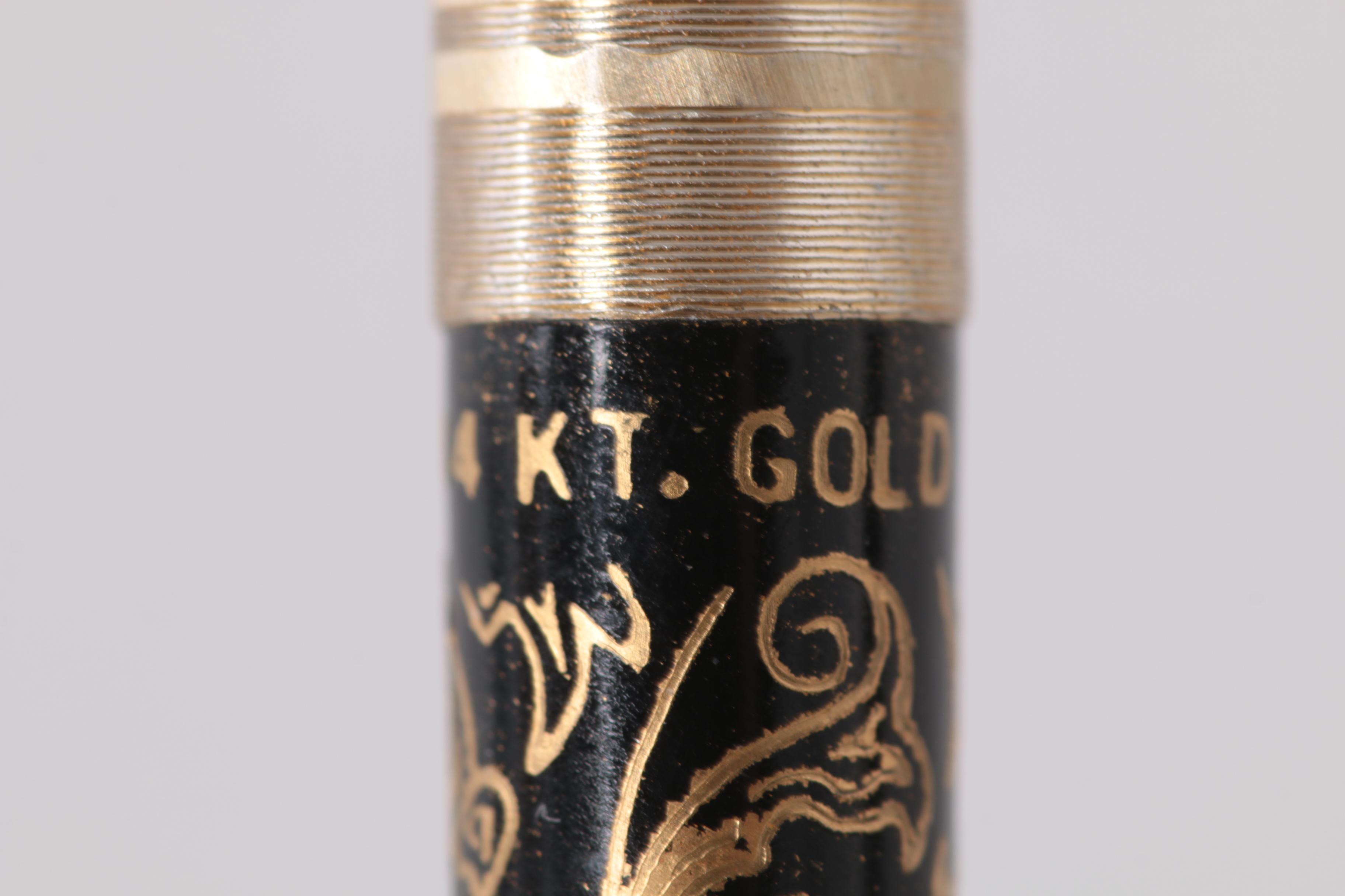 Arpege and Chanel "No. 5" Perfumed Pen Set with 14K Gold