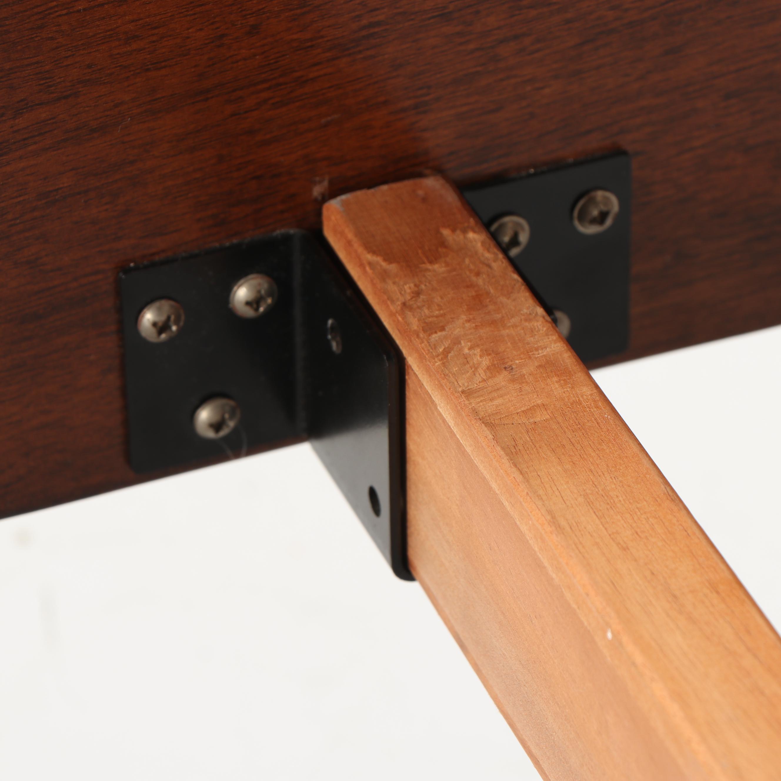 Renaissance Revival Style Mahogany King Size Bed Frame, 21st Century