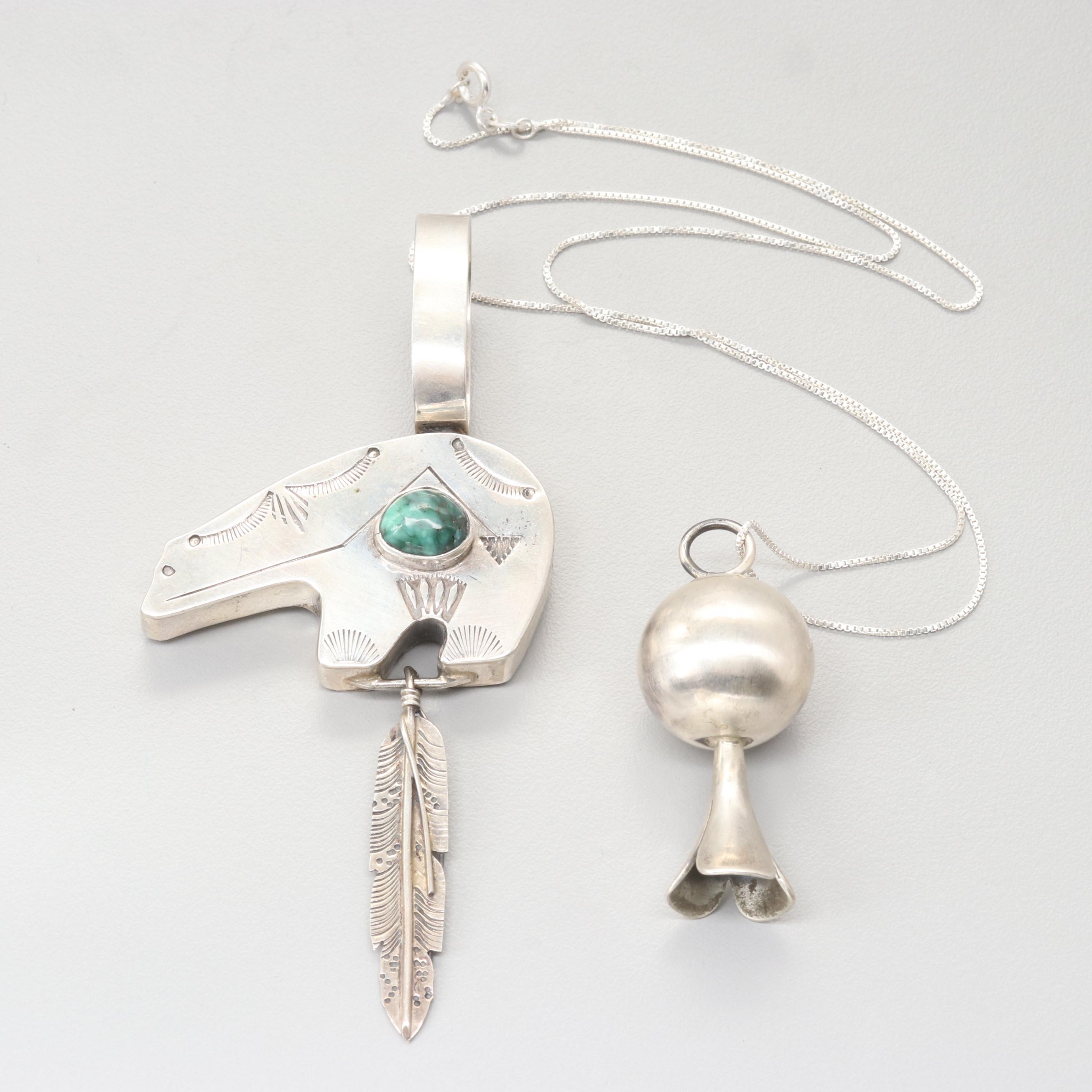 Southwestern Style Sterling Silver Turquoise Jewelry Selection