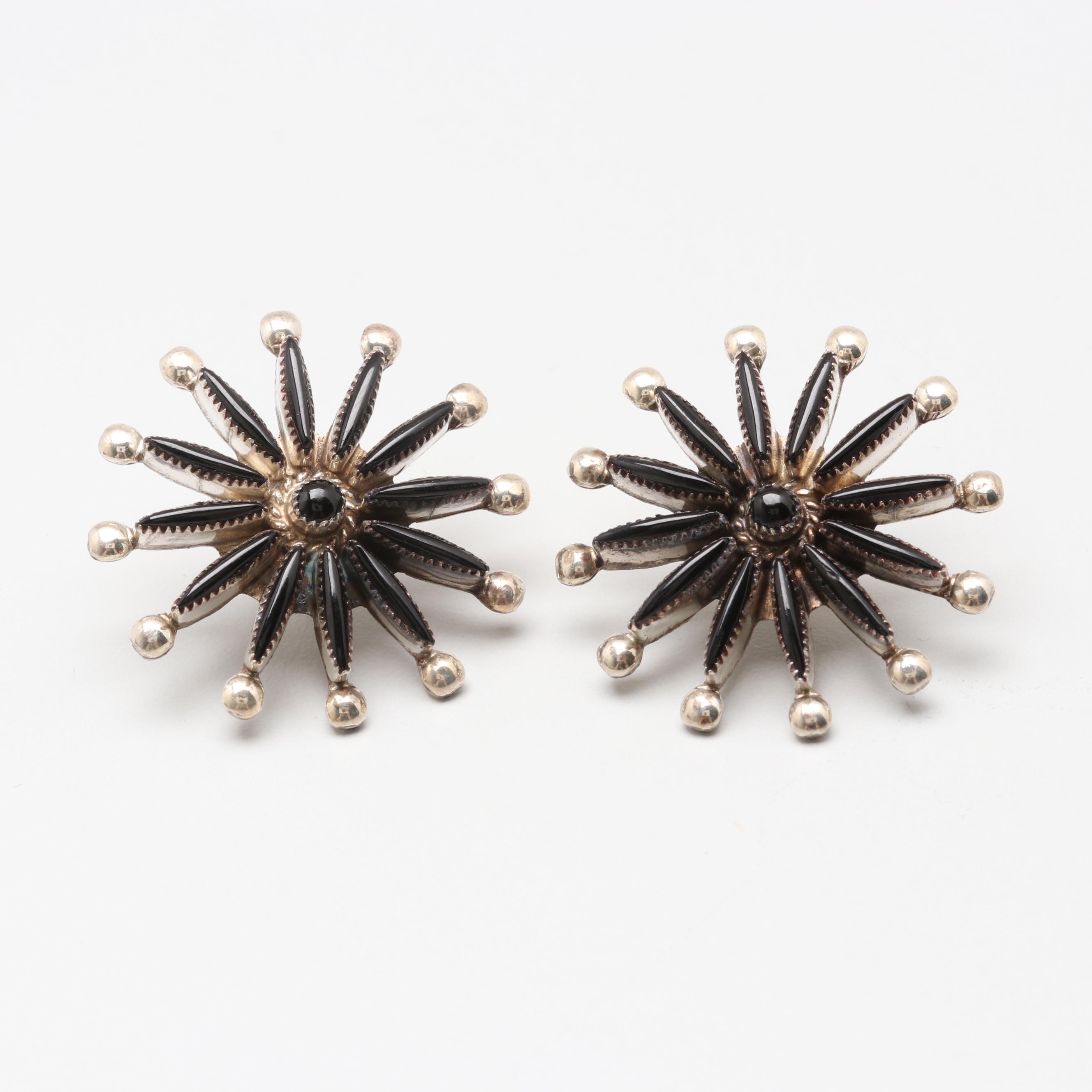 Assorted Sterling Silver Southwest Coral and Black Onyx Jewelry