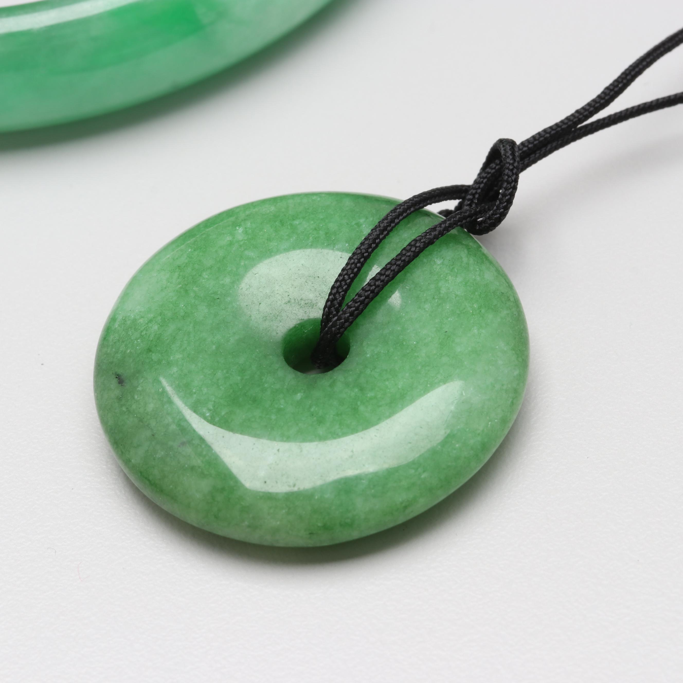 Carved Jadeite Jewelry Assortment