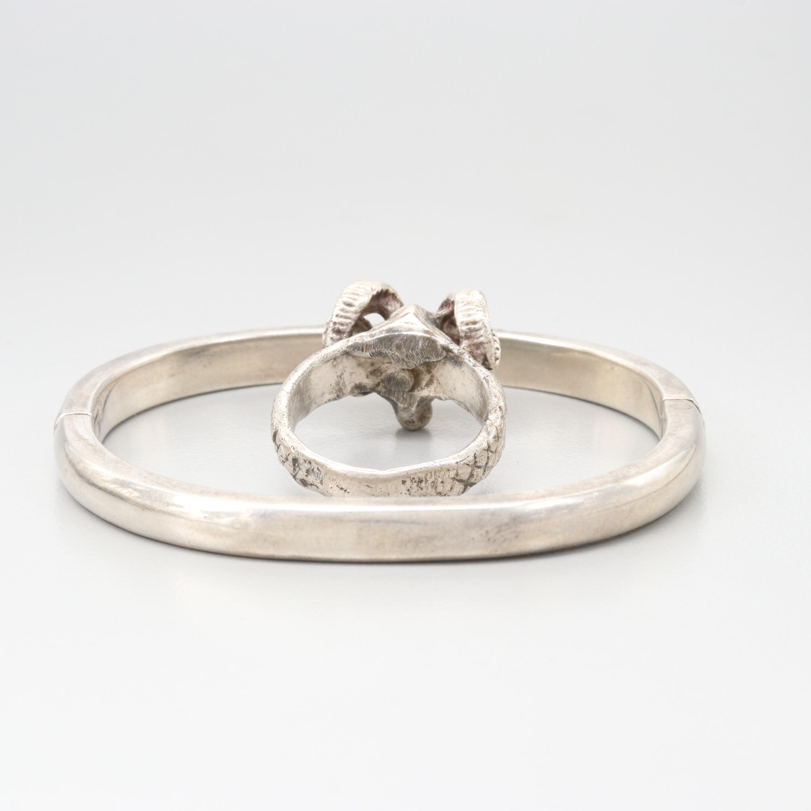 Sterling Silver Jewelry Assortment Including Garnet and Onyx