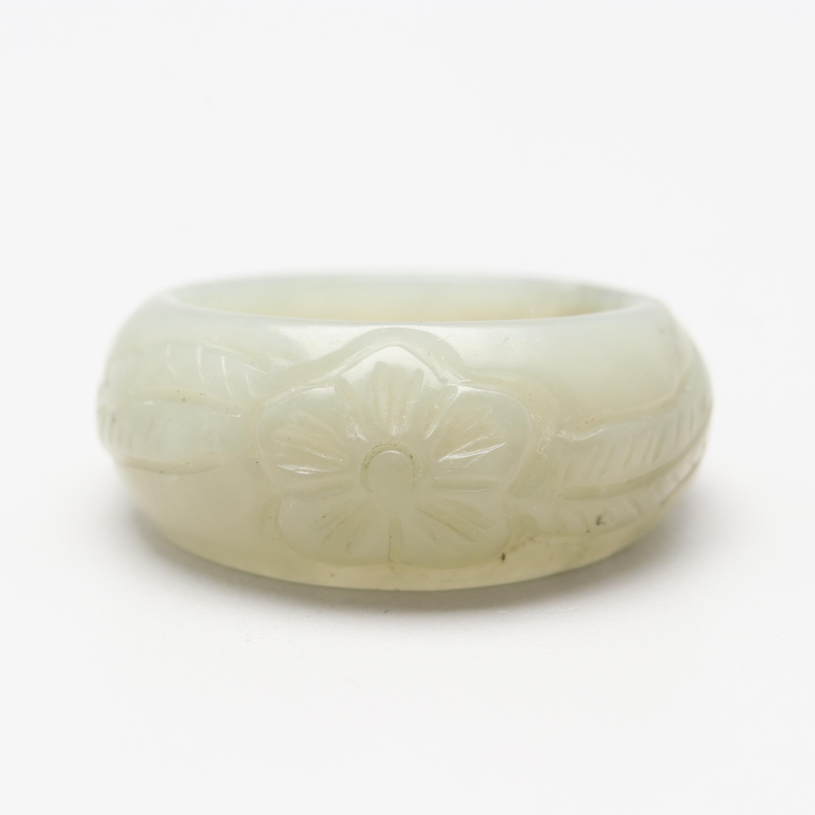 Carved Nephrite Ring