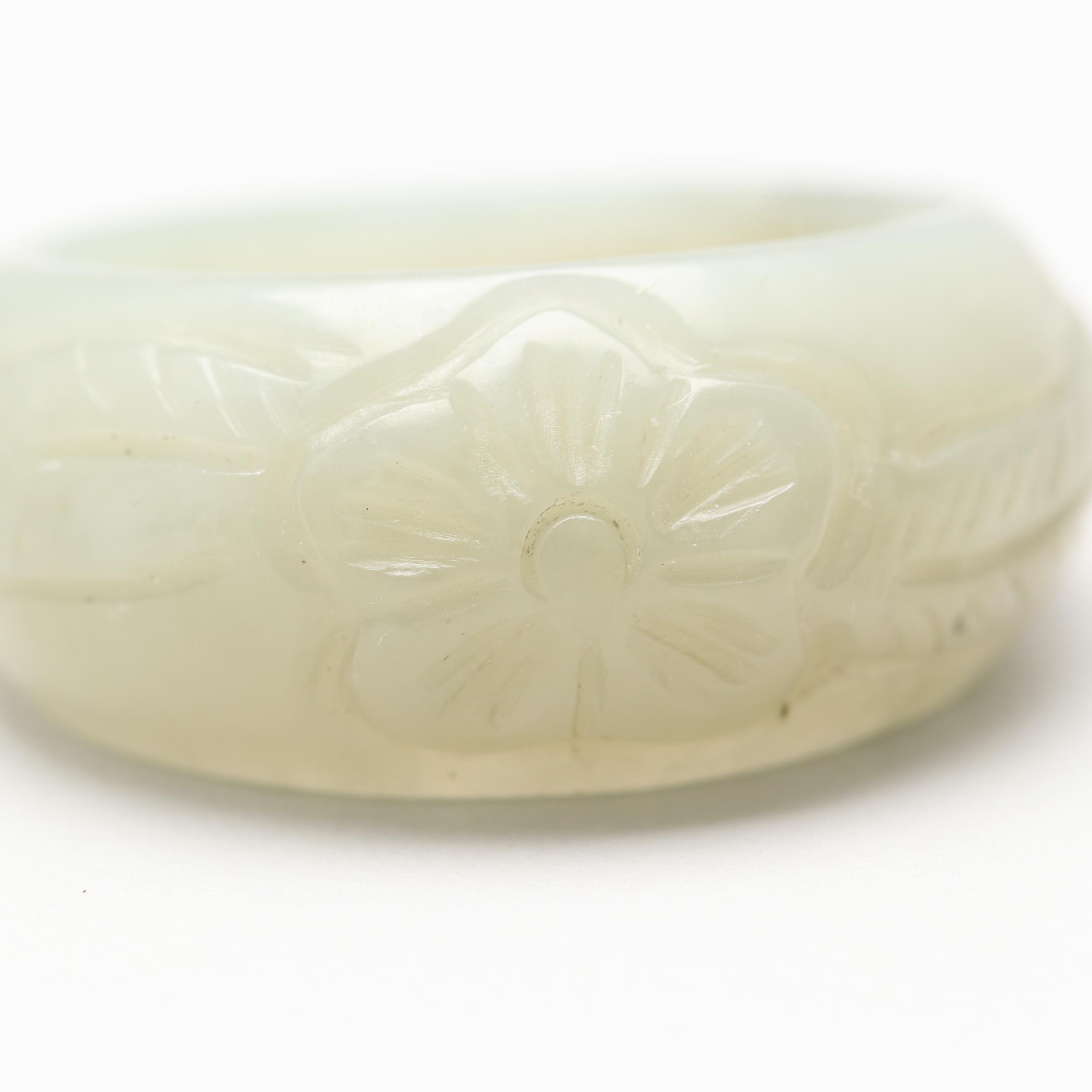 Carved Nephrite Ring
