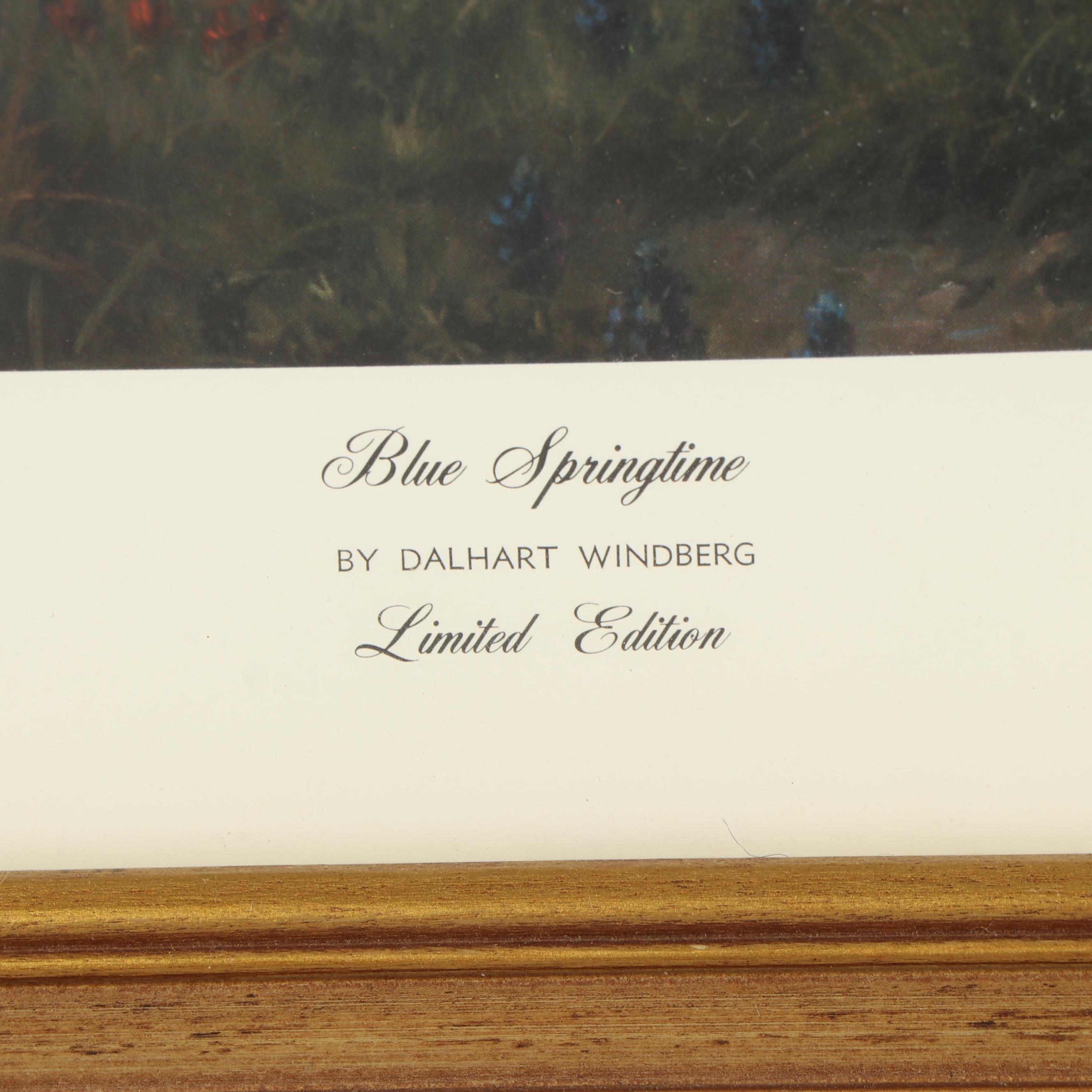 Dalhart Windberg Offset Lithograph "Blue Springtime"